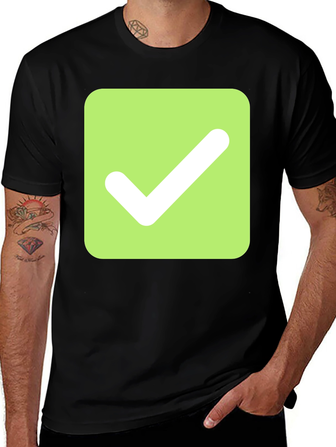 Checkmark Graphic Tee - Modern & Stylish