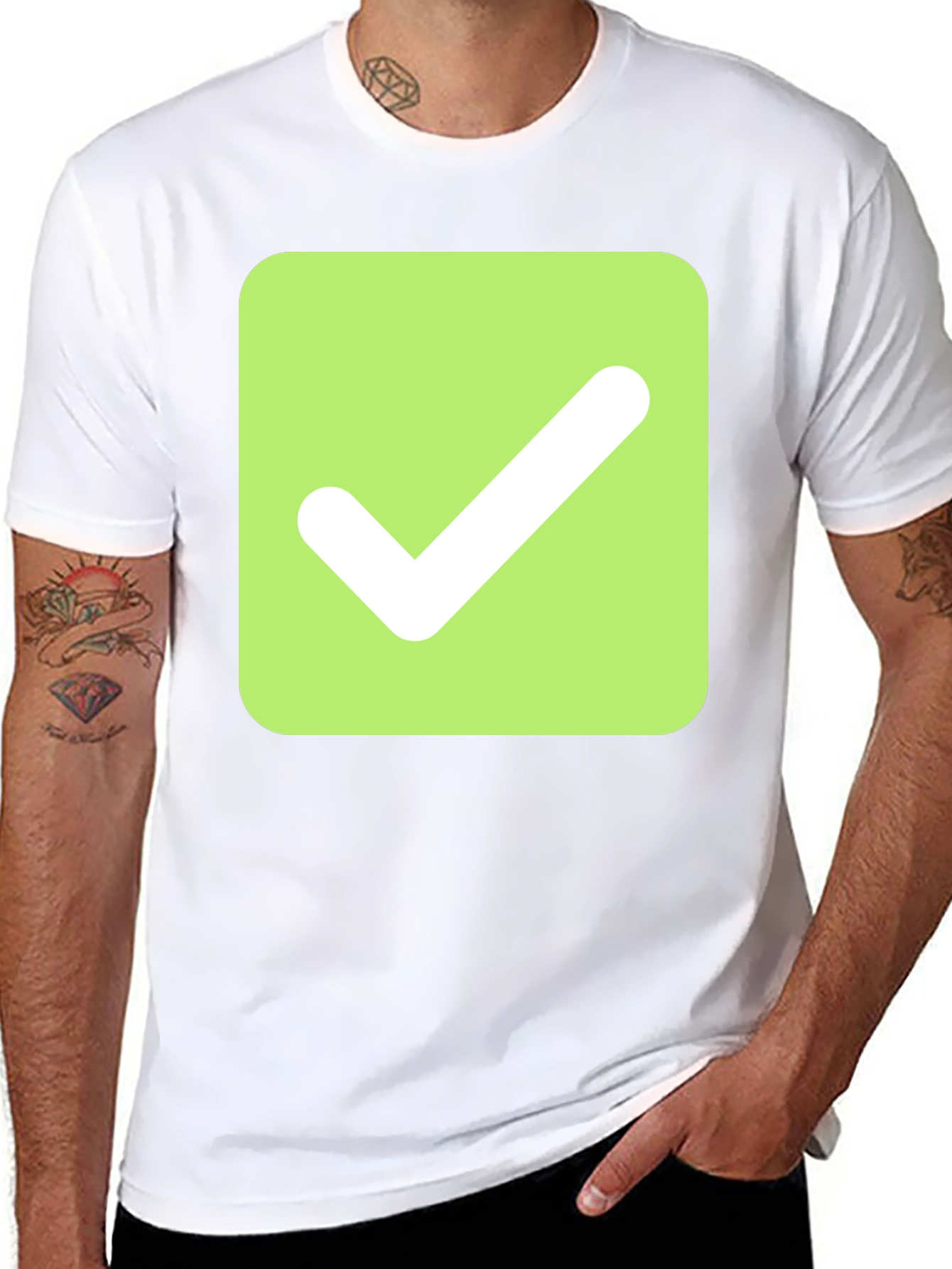 Checkmark Graphic Tee - Modern & Stylish