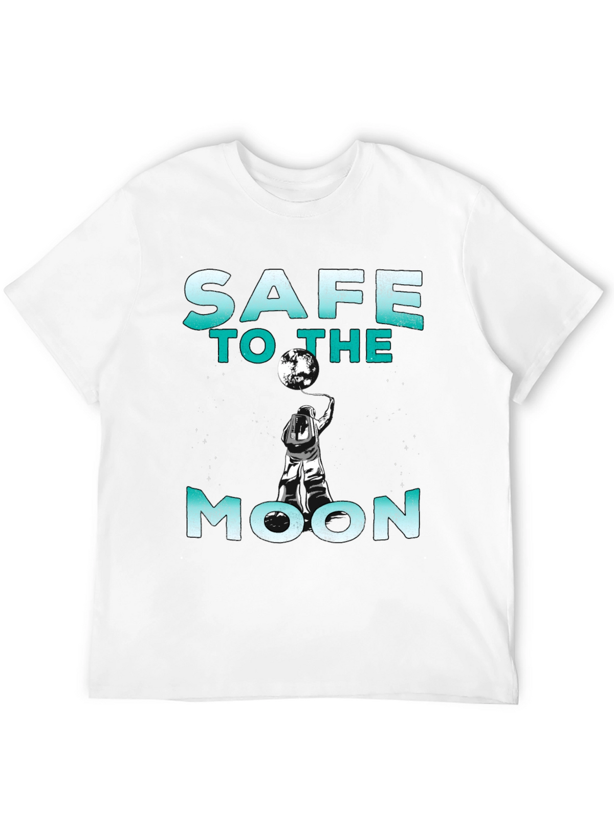 Safe to the Moon Graphic Tee - Black