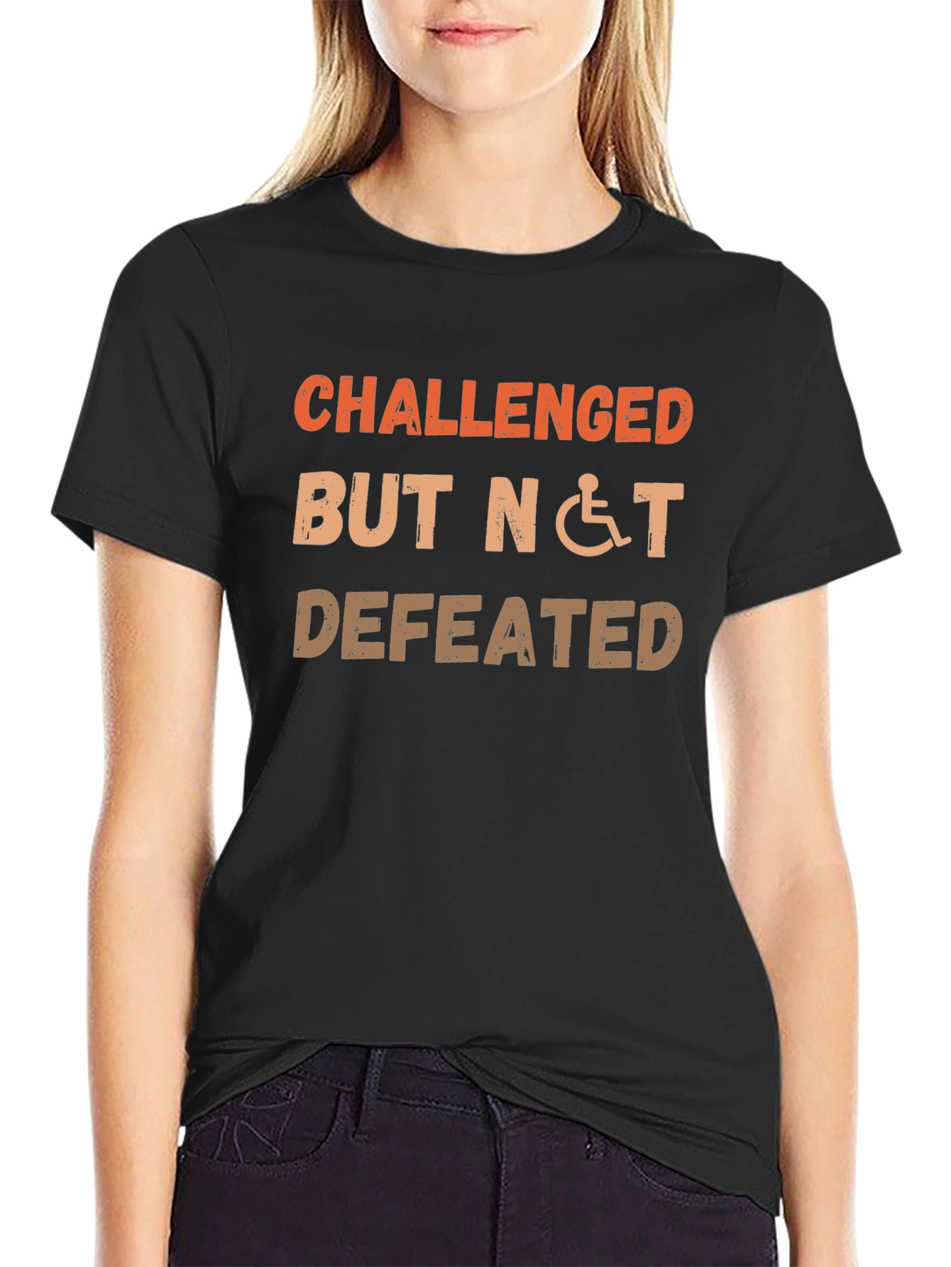 Challenged But Not Defeated Graphic T-Shirt
