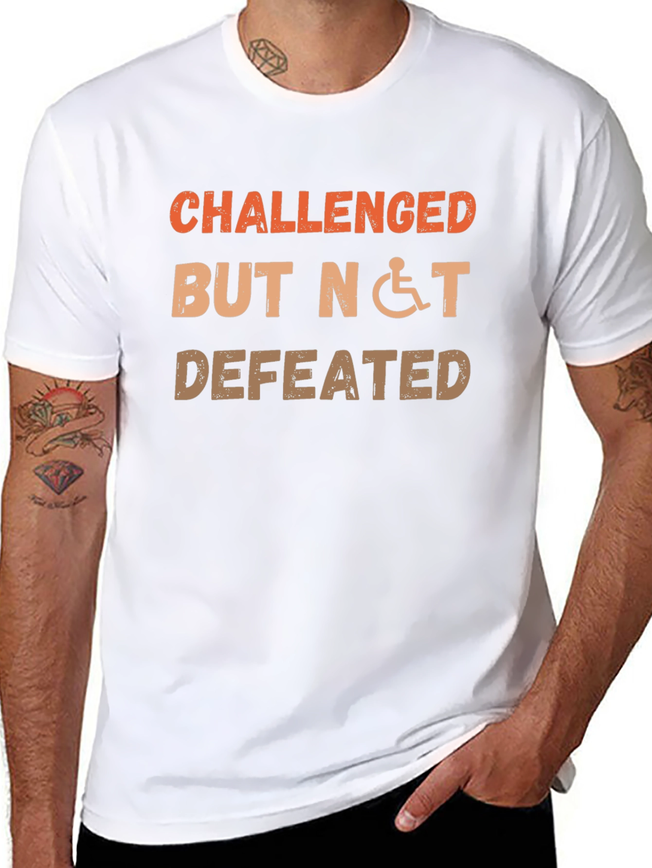 Challenged But Not Defeated Graphic T-Shirt