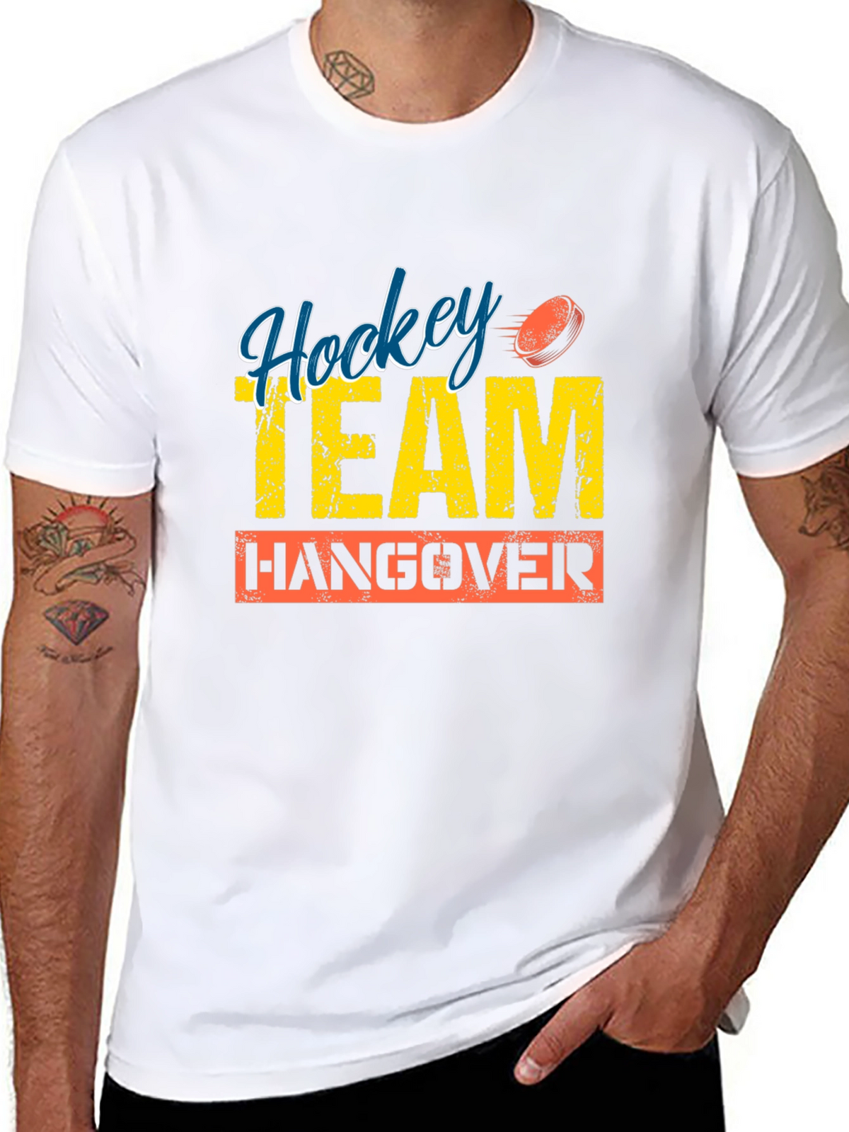 Hockey Team Hangover Graphic T-Shirt