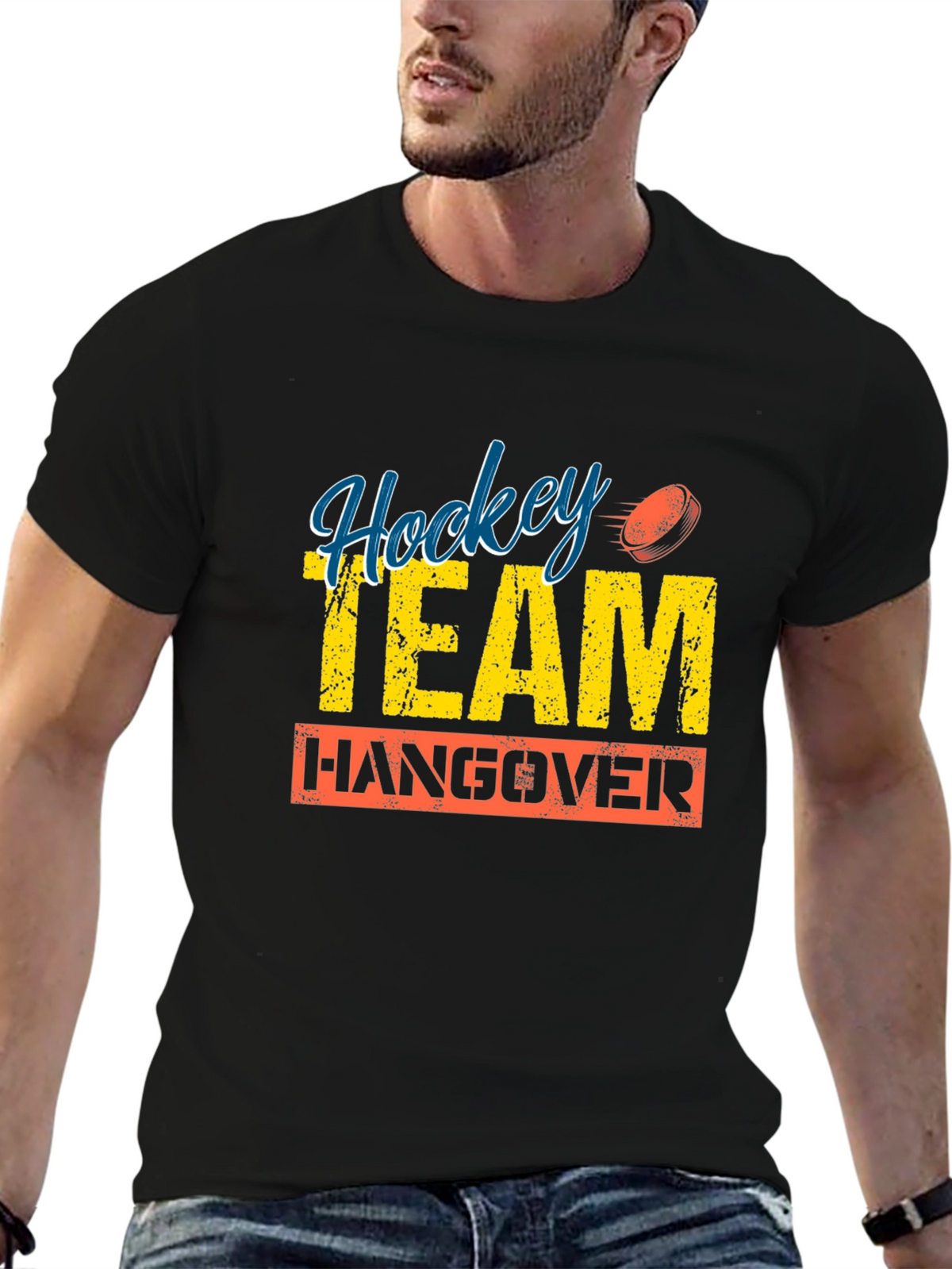 Hockey Team Hangover Graphic T-Shirt
