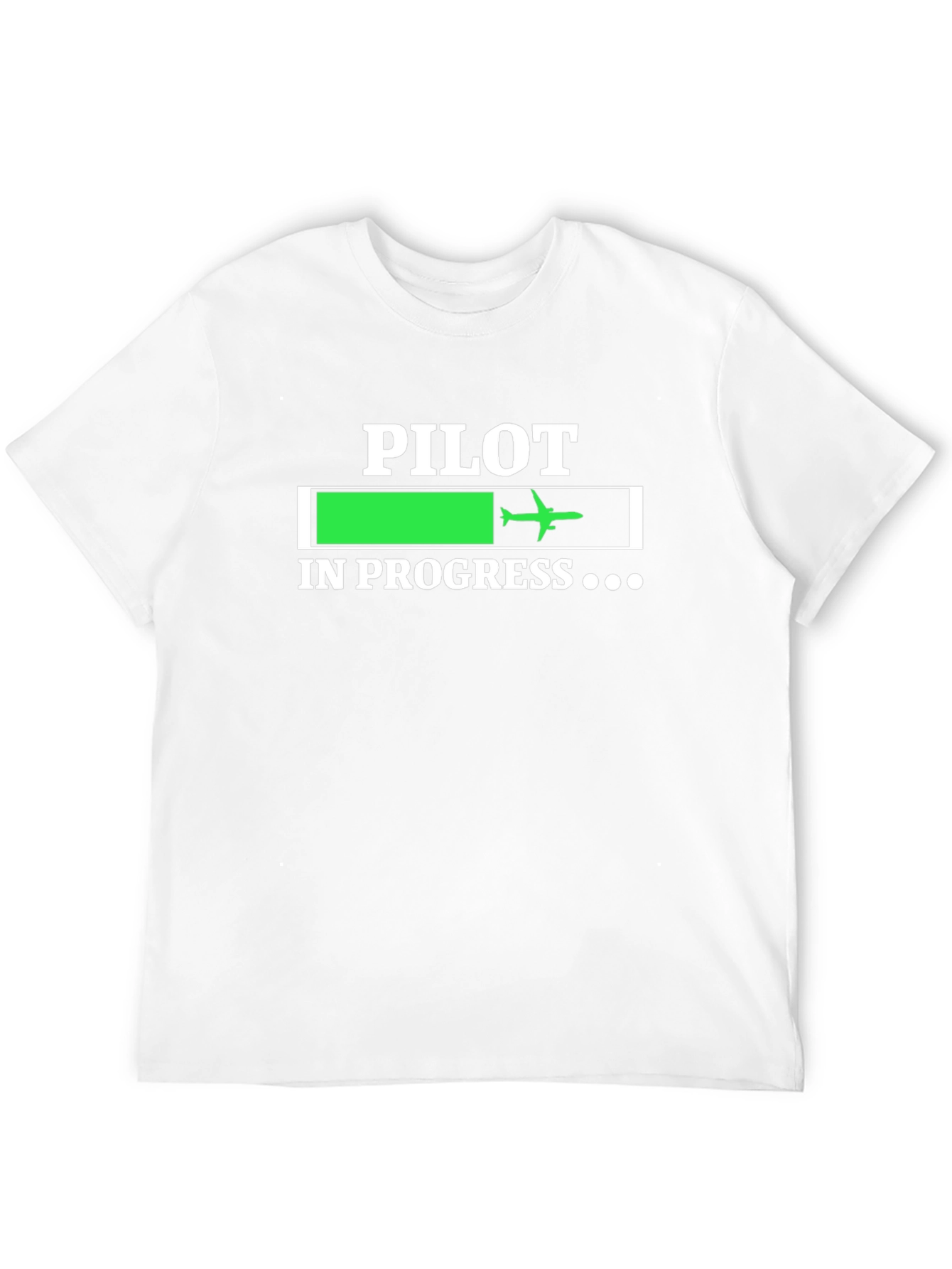 Pilot In Progress T-Shirt - Aviation Loading Bar Tee