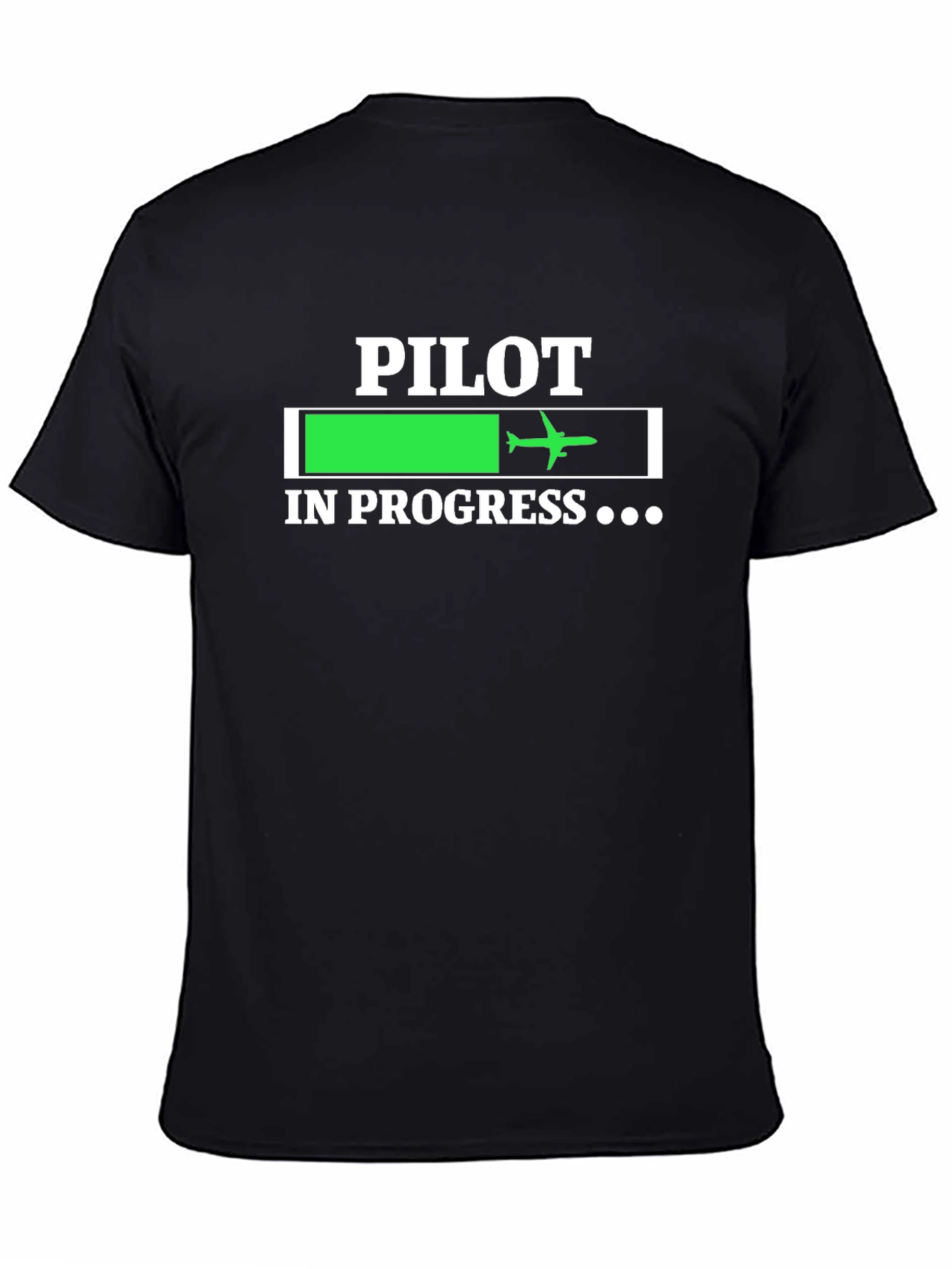 Pilot In Progress T-Shirt - Aviation Loading Bar Tee