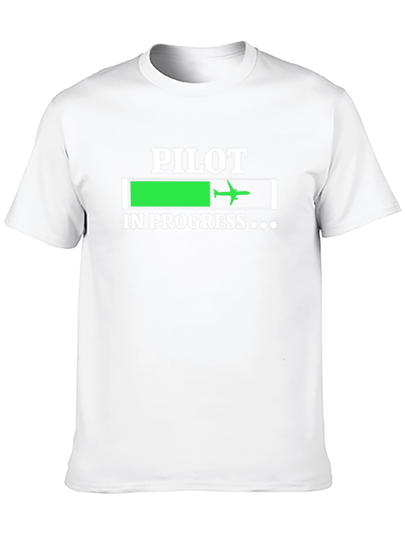 Pilot In Progress T-Shirt - Aviation Loading Bar Tee