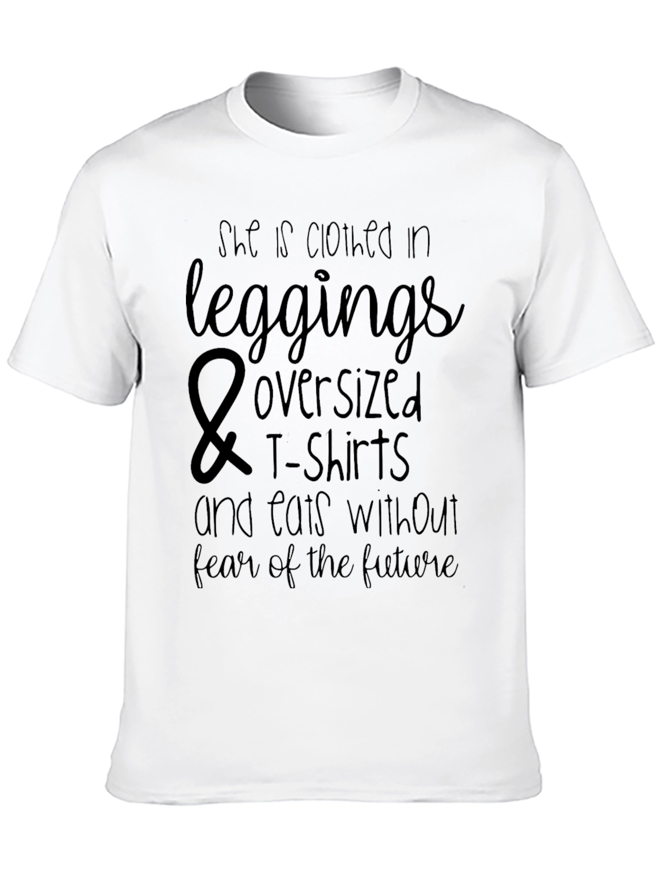 Leggings & Oversized Tee Graphic T-Shirt