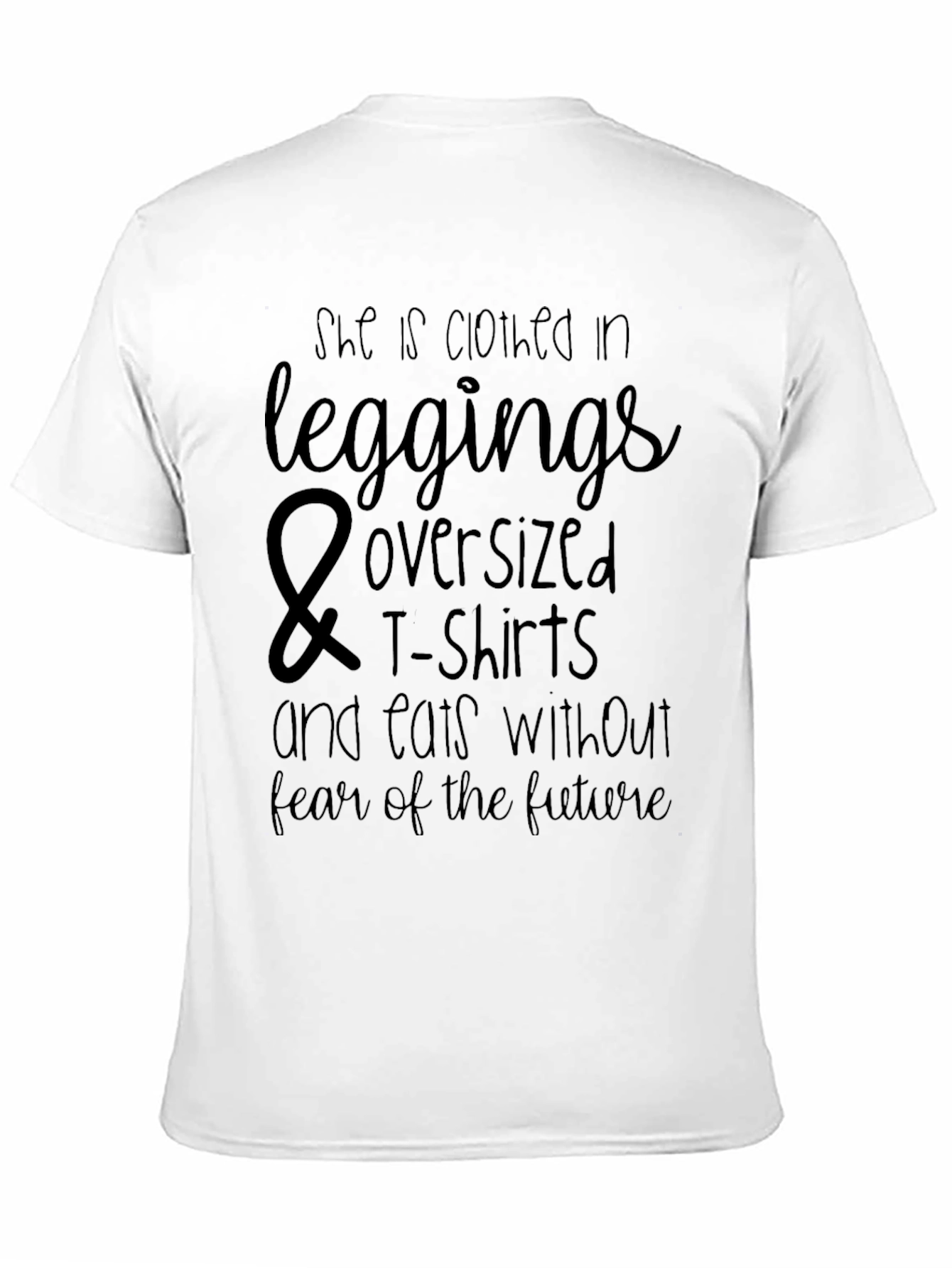 Leggings & Oversized Tee Graphic T-Shirt