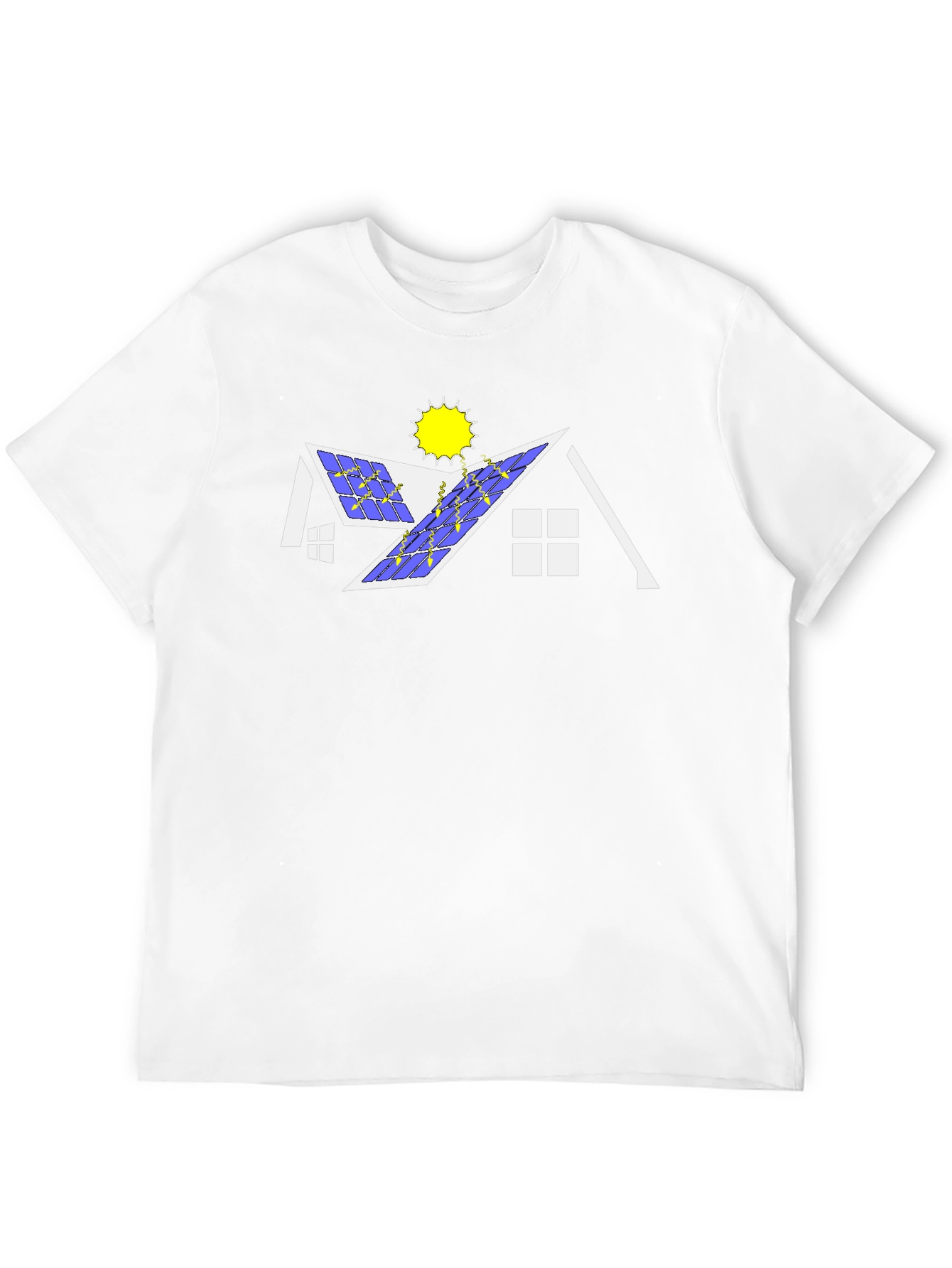 Solar Panel House Graphic T-Shirt