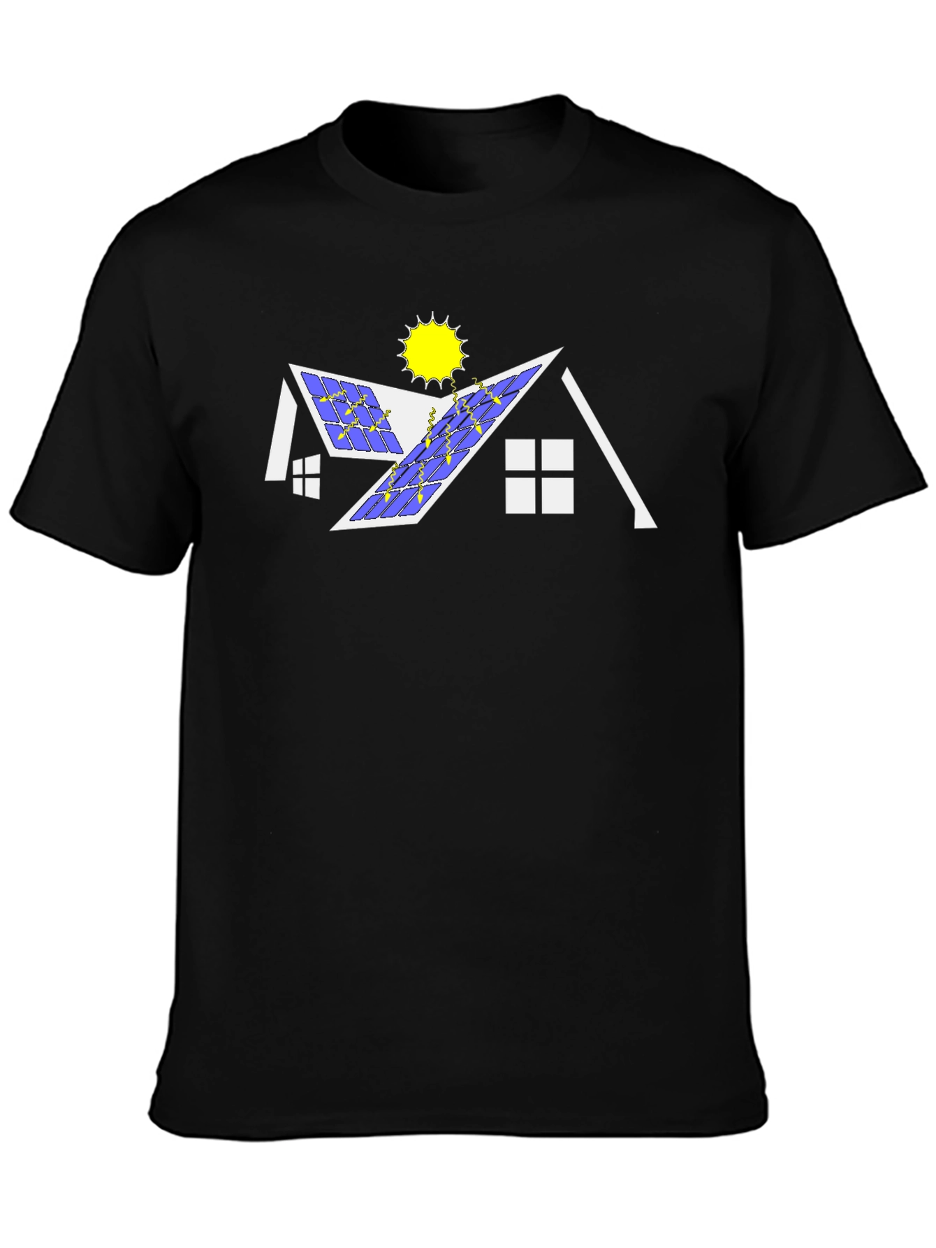 Solar Panel House Graphic T-Shirt