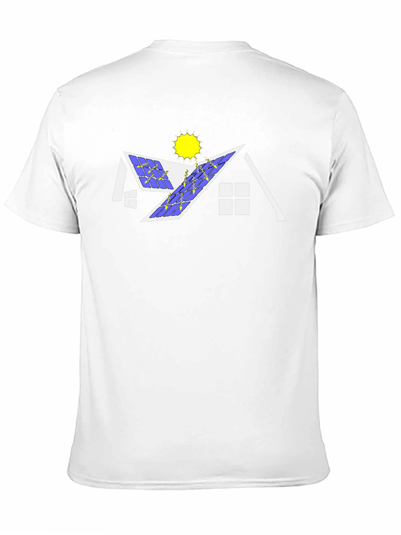 Solar Panel House Graphic T-Shirt