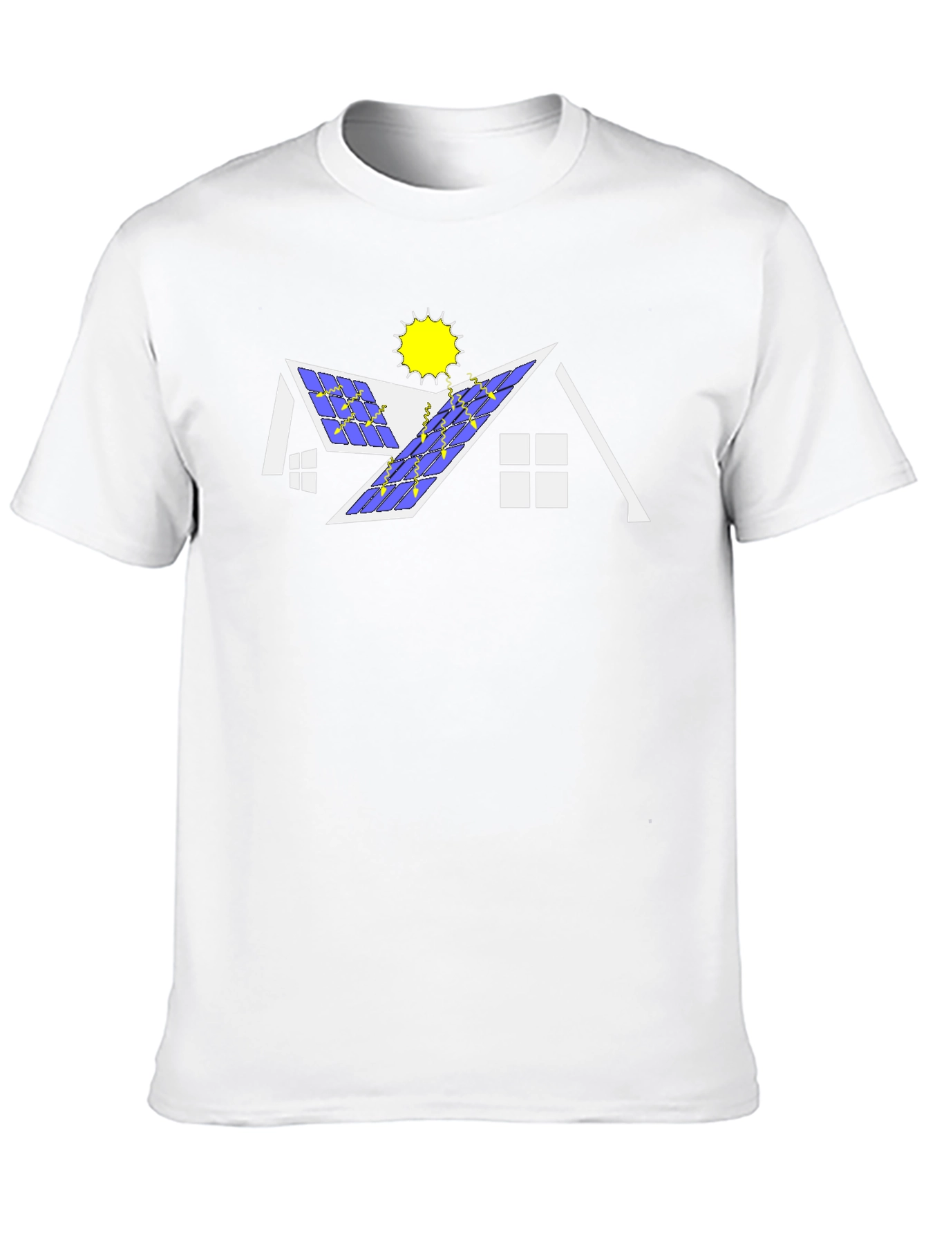Solar Panel House Graphic T-Shirt