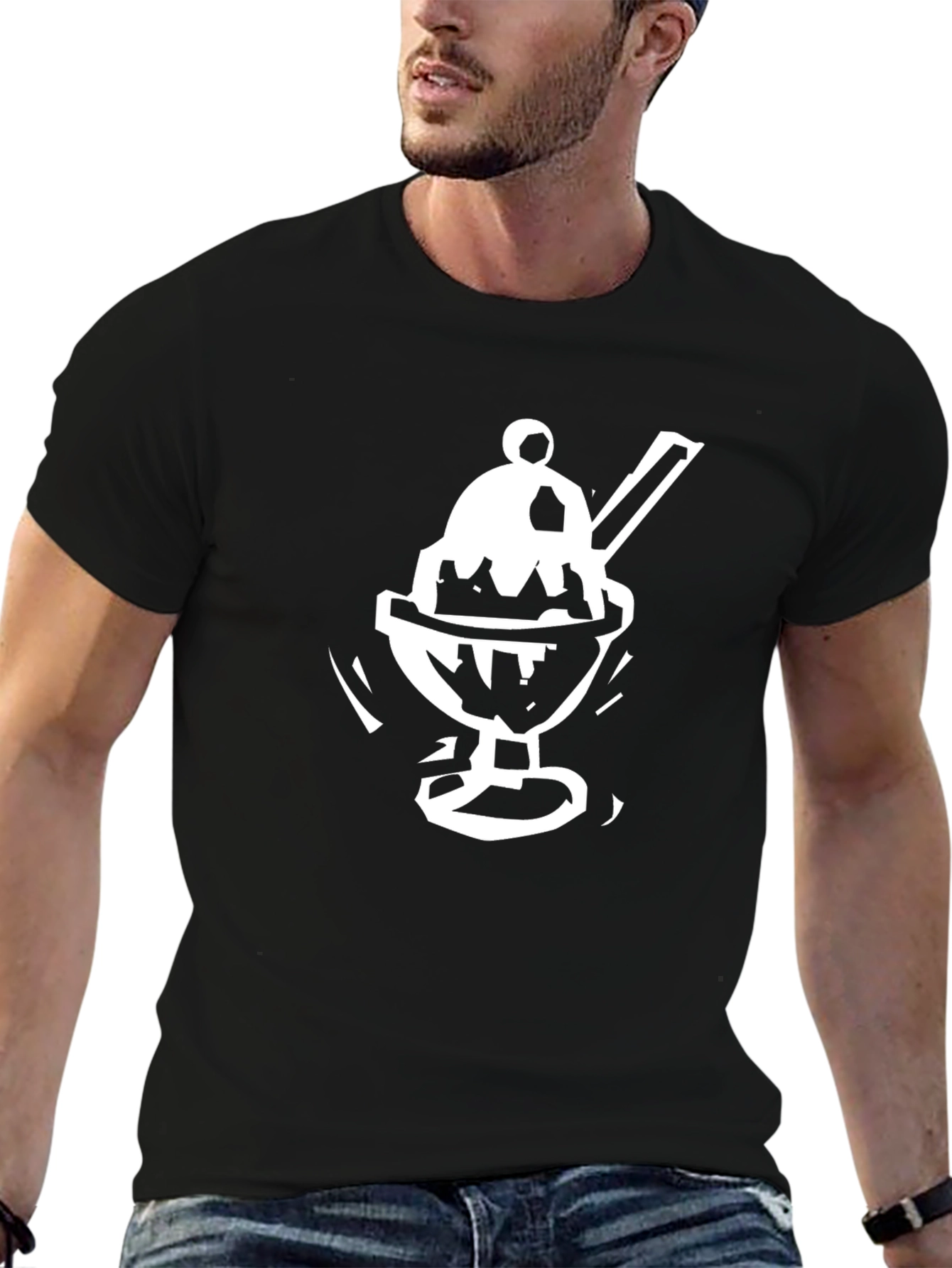 Black Ice Cream Sundae T-Shirt