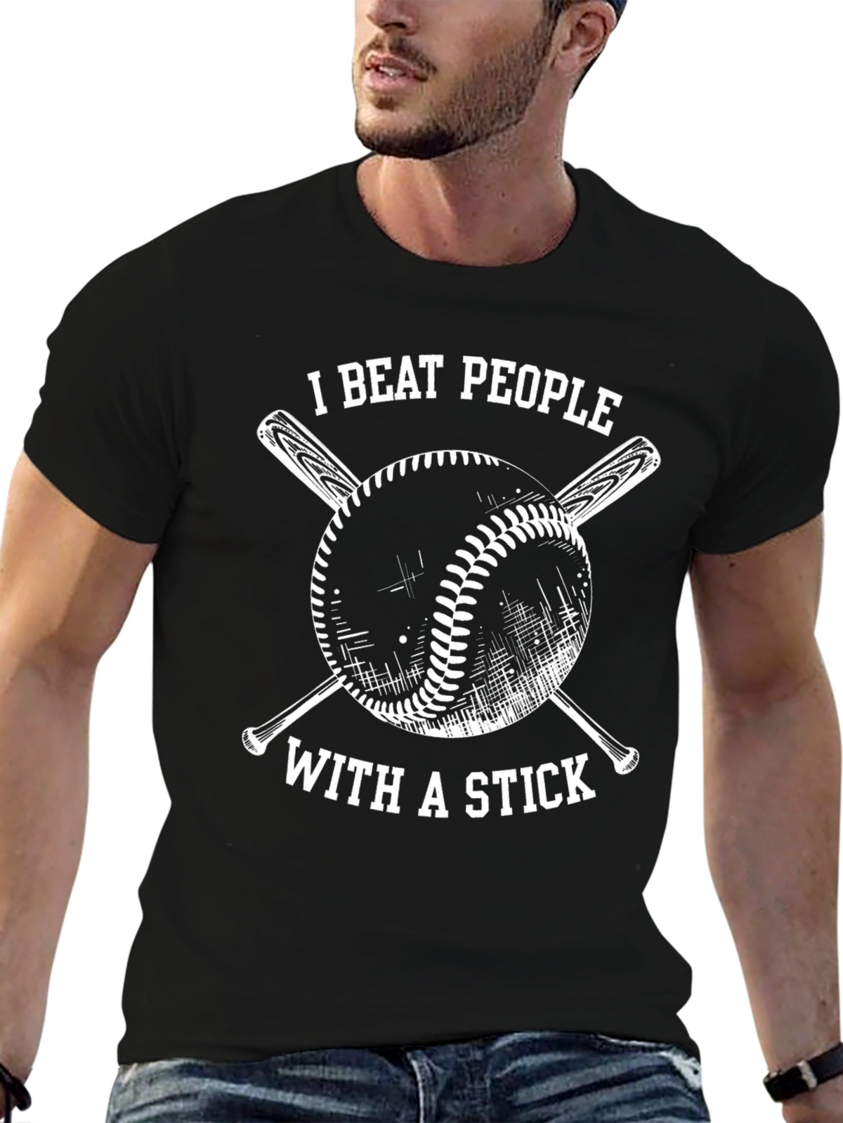 I Beat People With a Stick T-Shirt