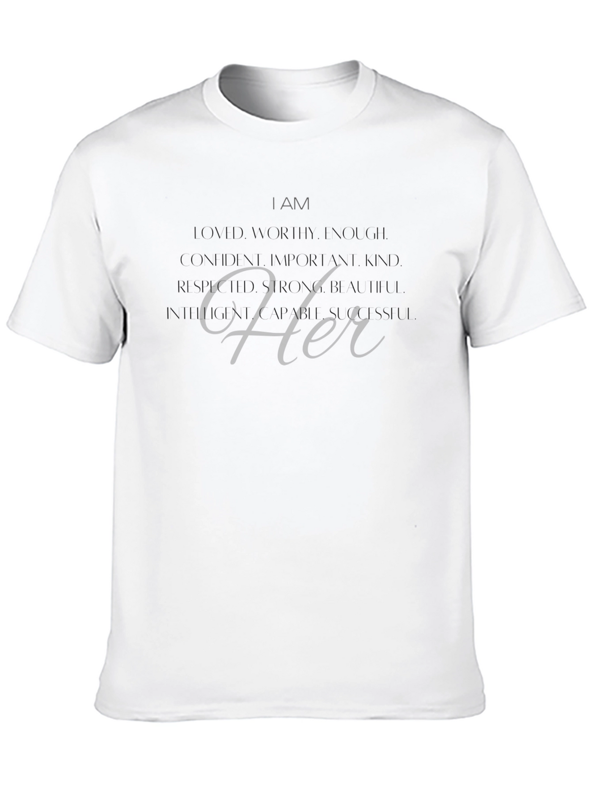 Empowered Her Graphic Tee - Confidence & Strength