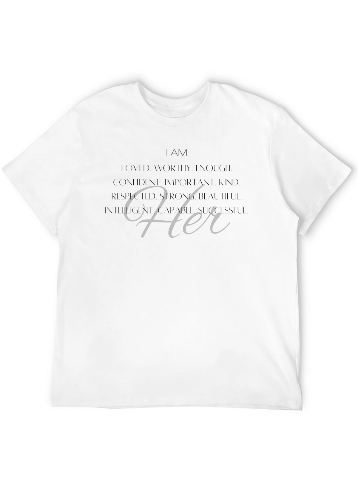 Empowered Her Graphic Tee - Confidence & Strength