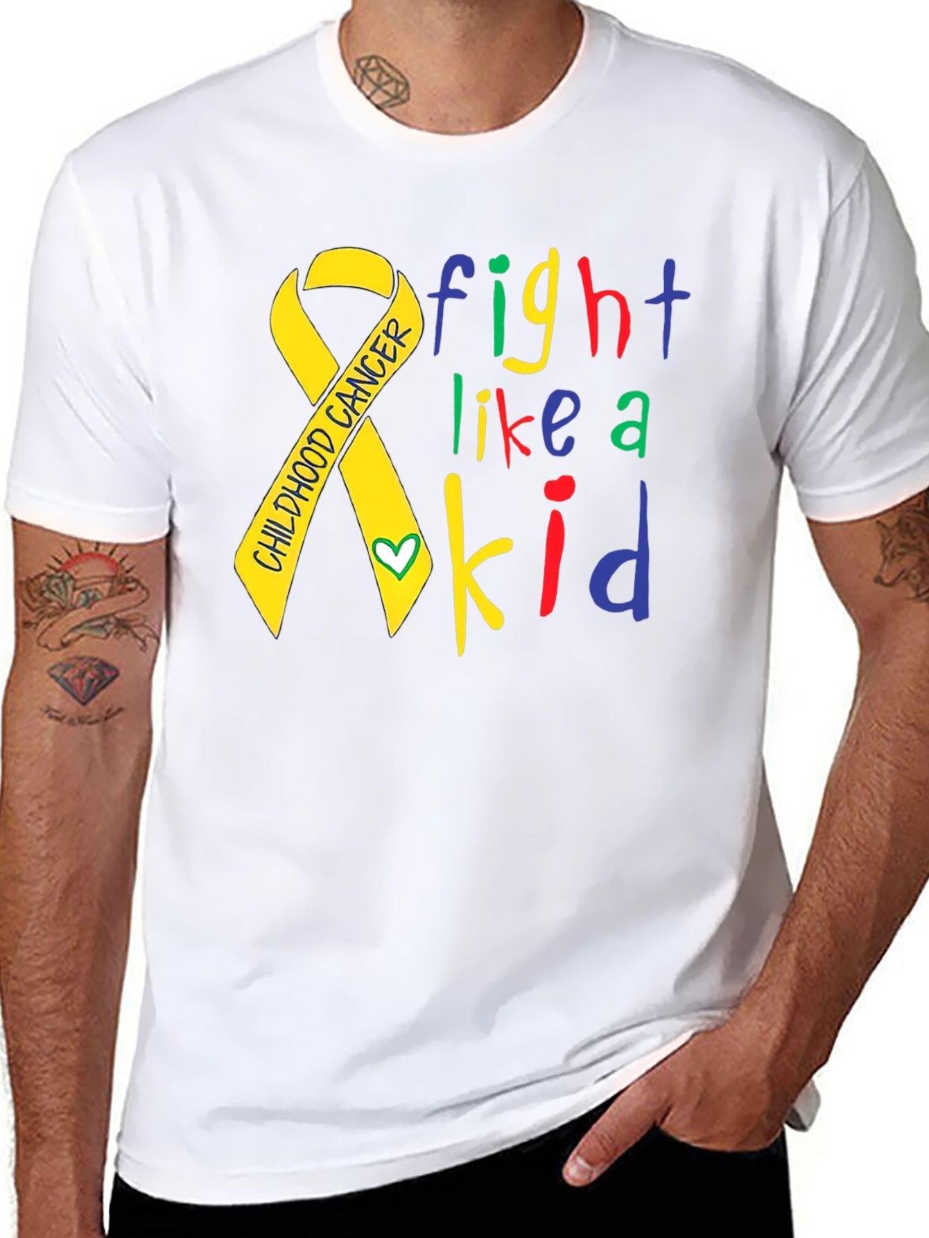 Childhood Cancer Awareness Fight Like A Kid T-Shirt
