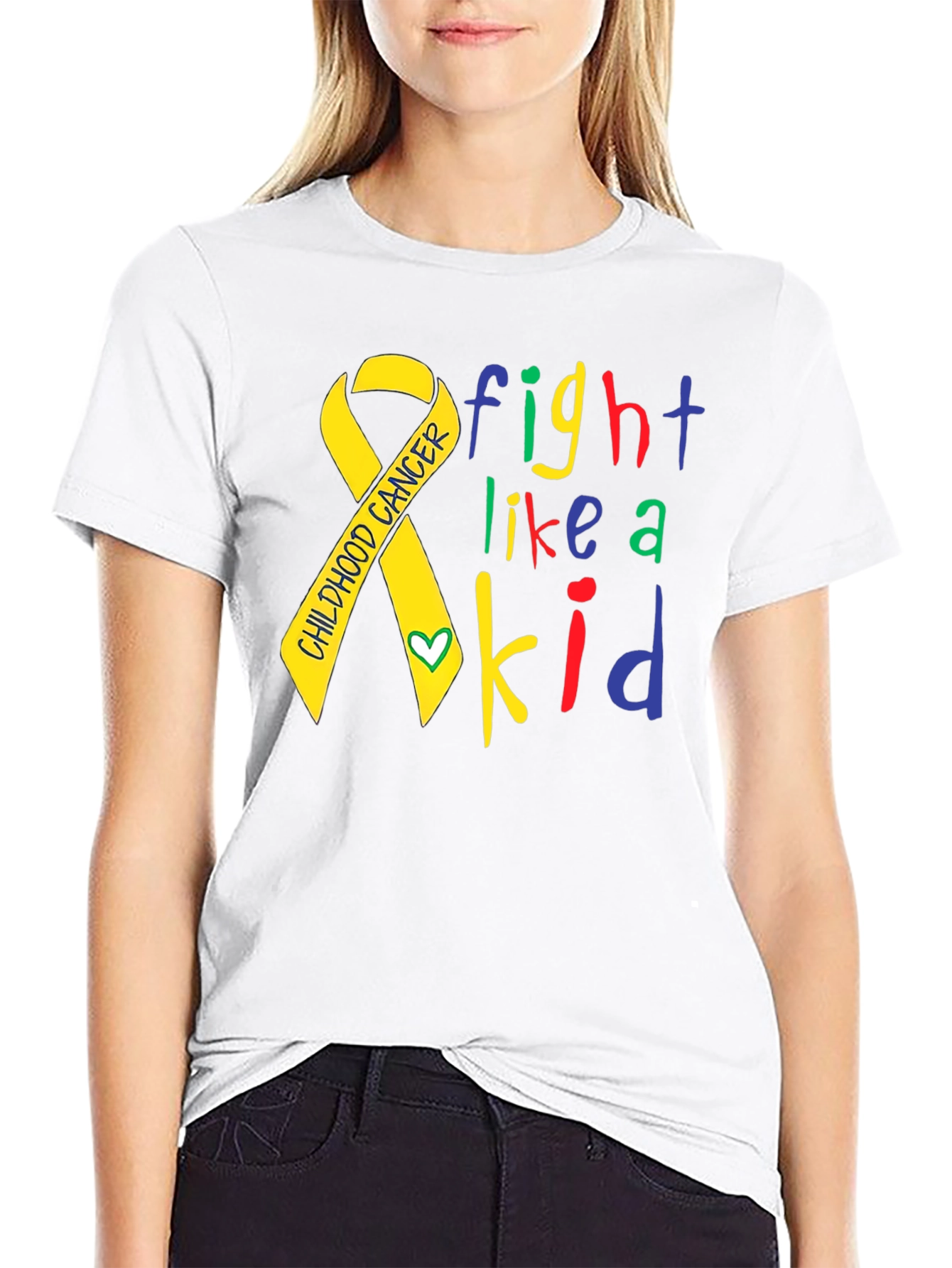 Childhood Cancer Awareness Fight Like A Kid T-Shirt