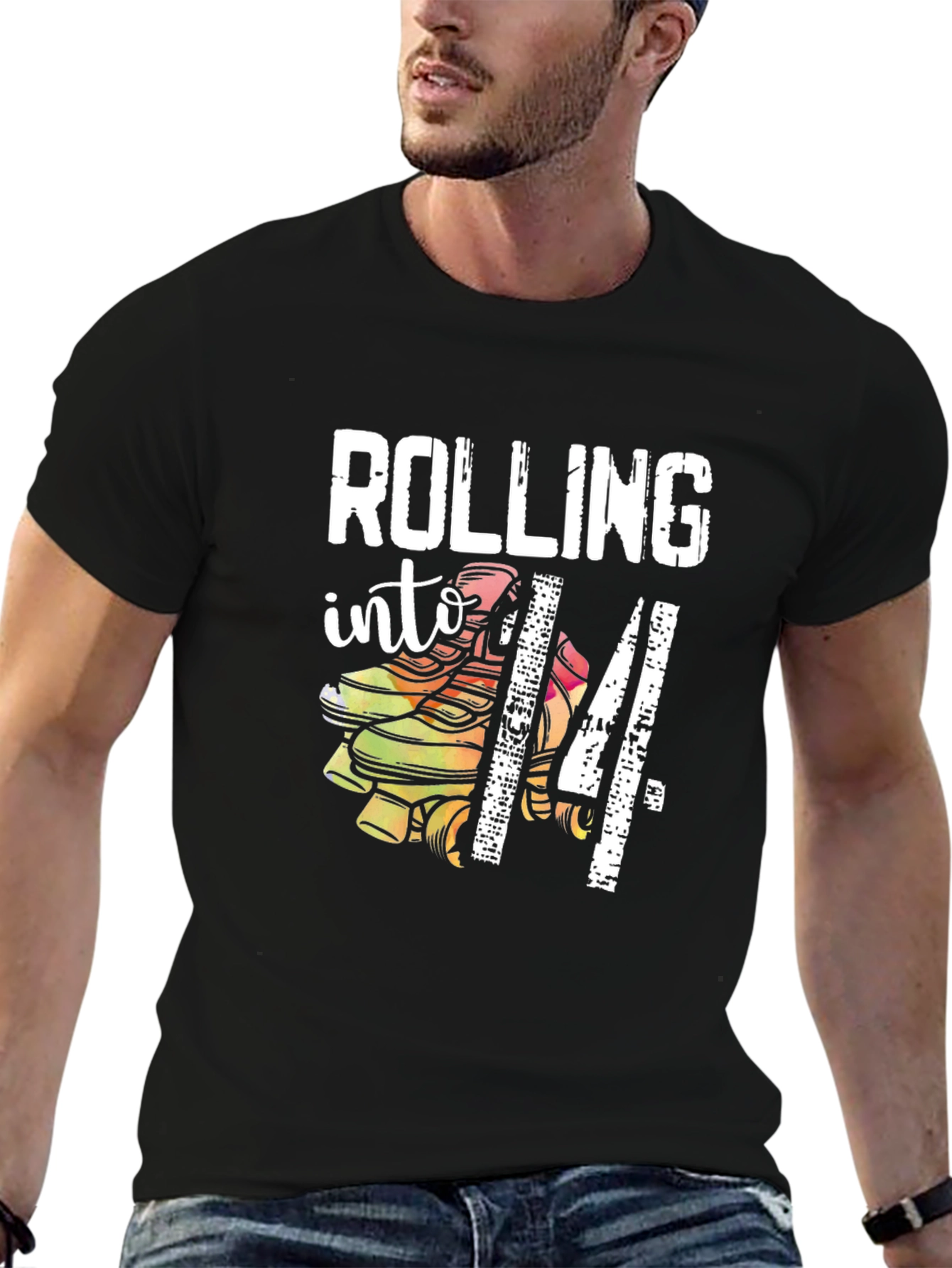 Rolling Into 14 Birthday T-Shirt