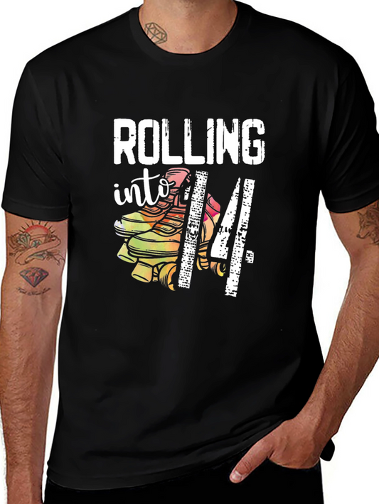 Rolling Into 14 Birthday T-Shirt