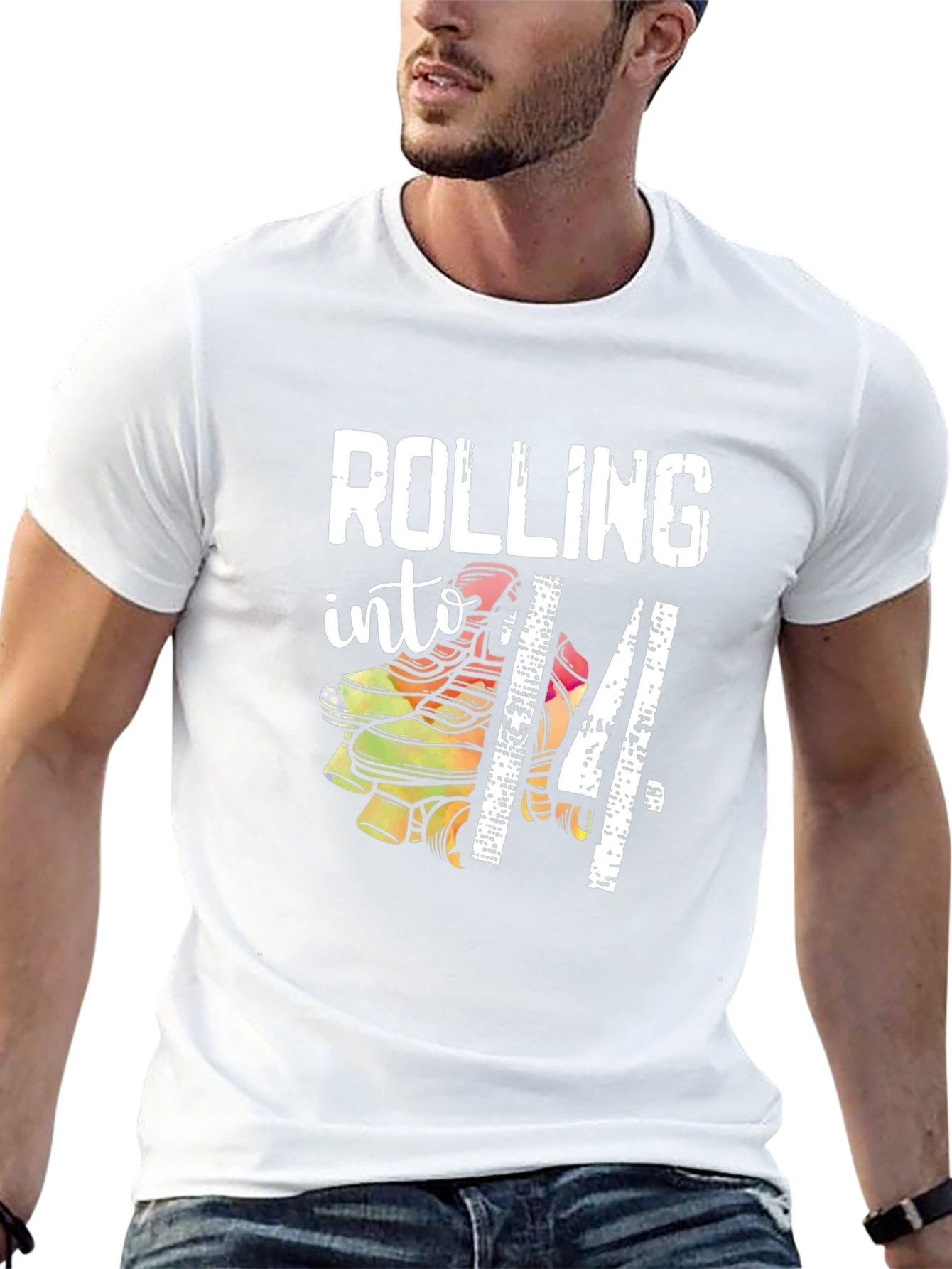 Rolling Into 14 Birthday T-Shirt