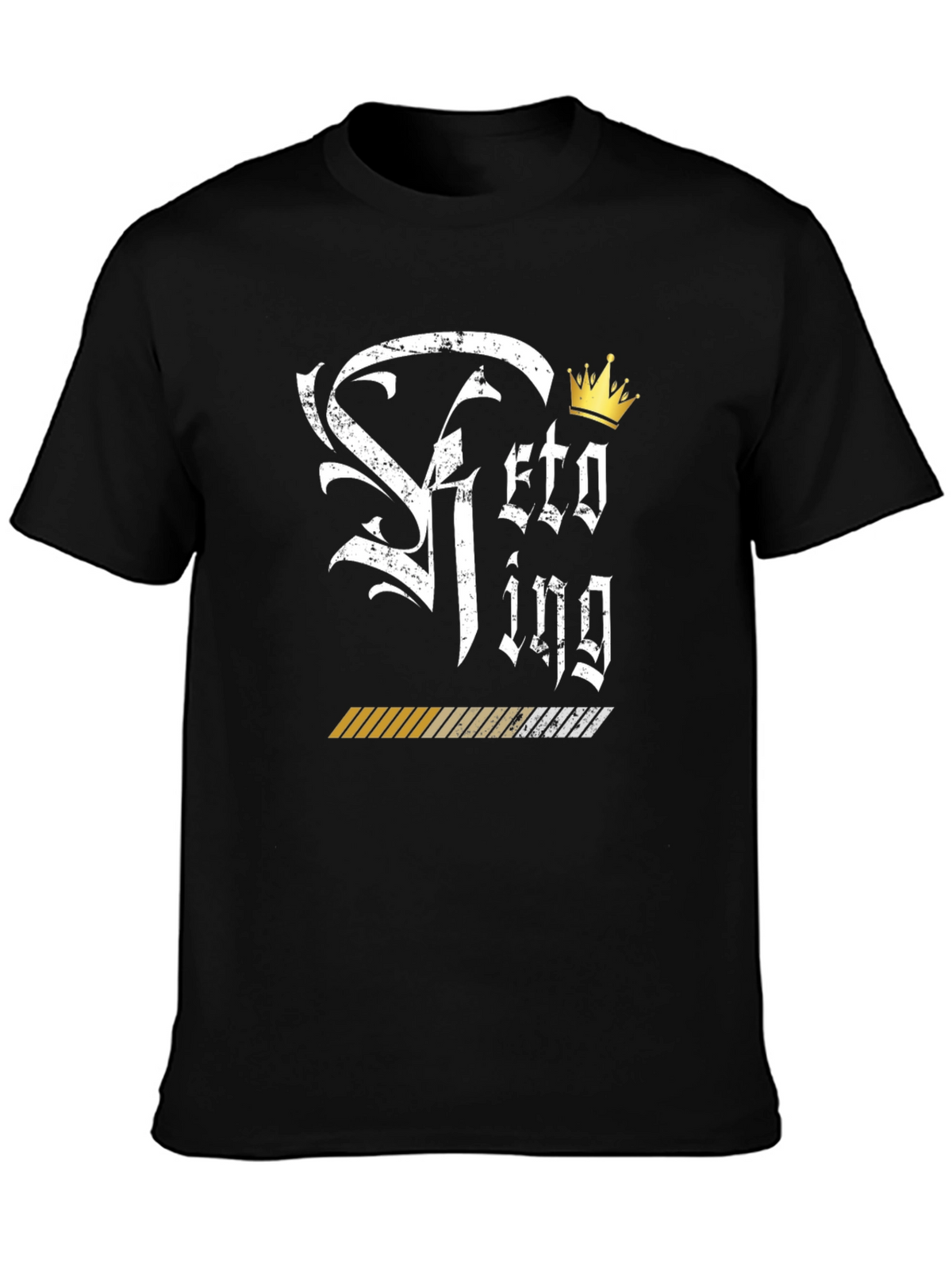 Keto King Black Graphic T-Shirt