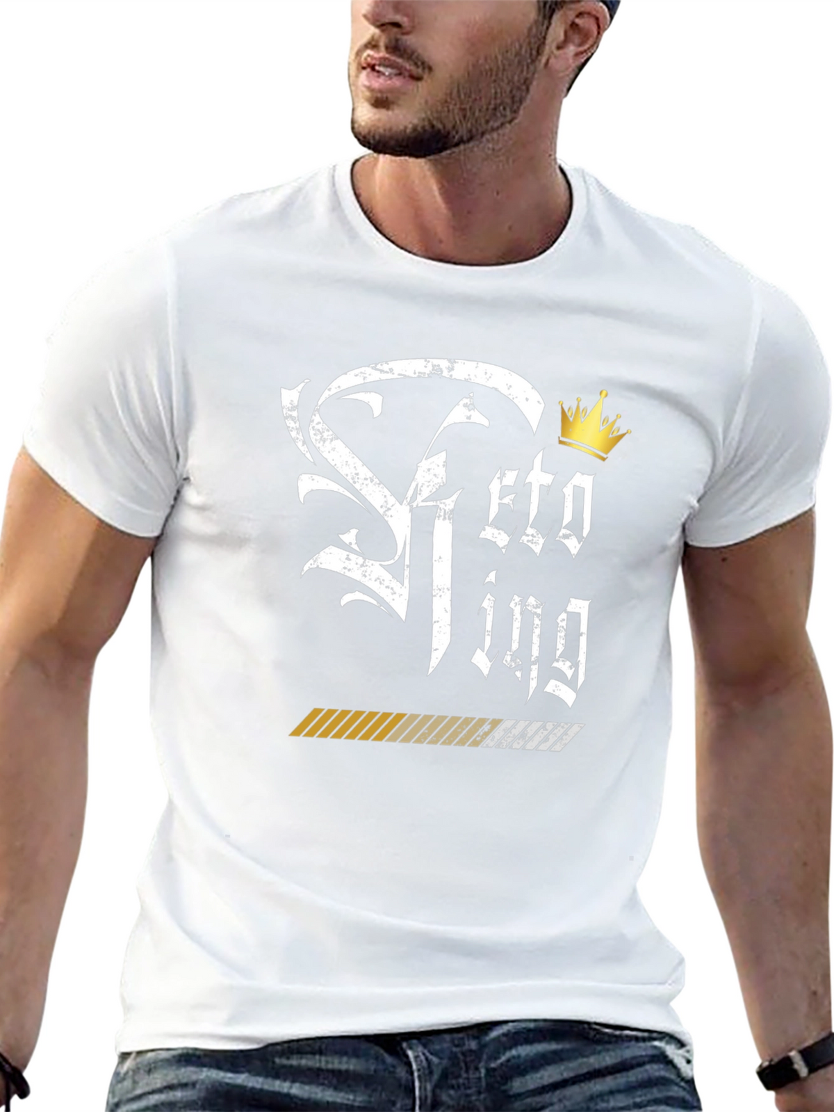 Keto King Black Graphic T-Shirt