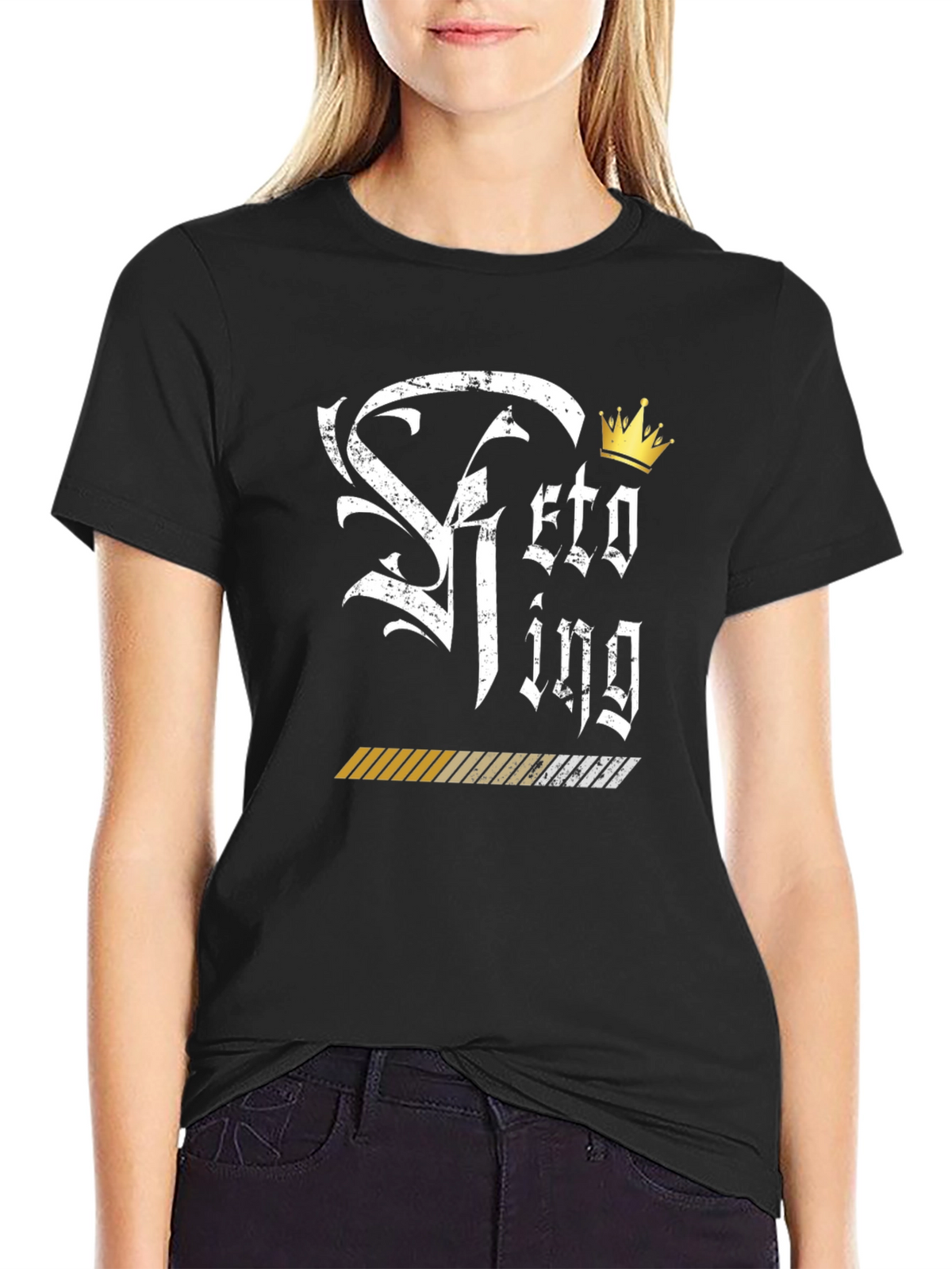 Keto King Black Graphic T-Shirt