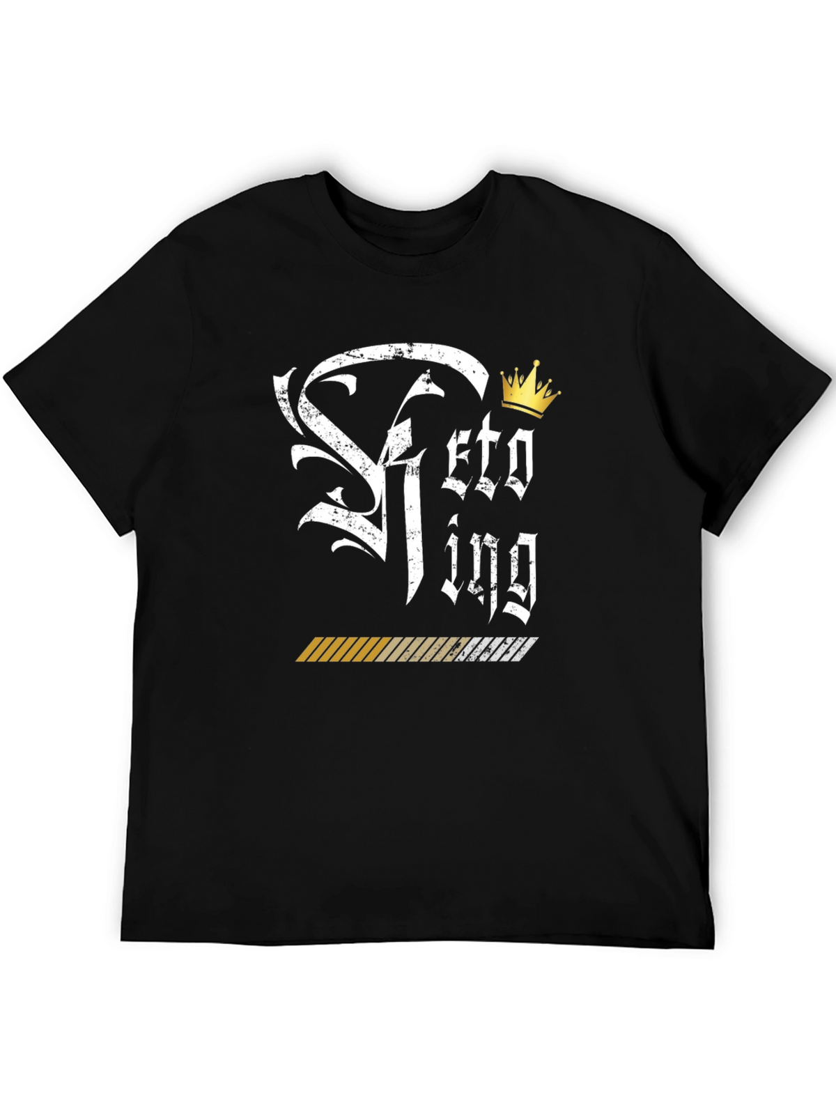 Keto King Black Graphic T-Shirt