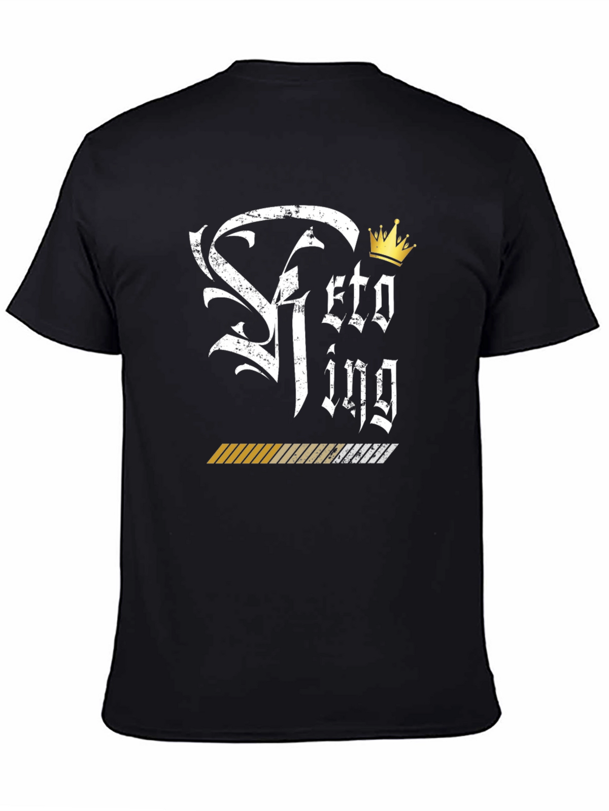 Keto King Black Graphic T-Shirt