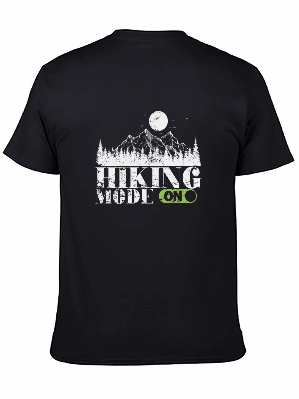 Hiking Mode On Graphic Tee - Black