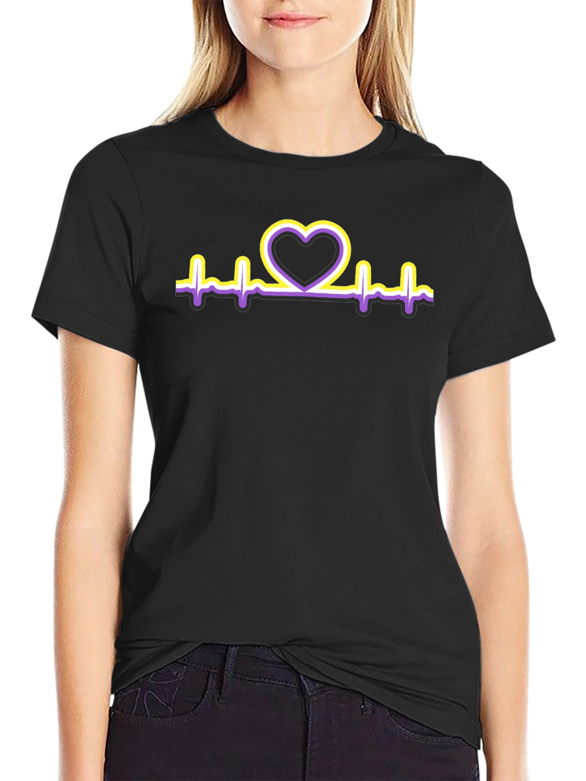 Heartbeat Love T-Shirt - Graphic Tee