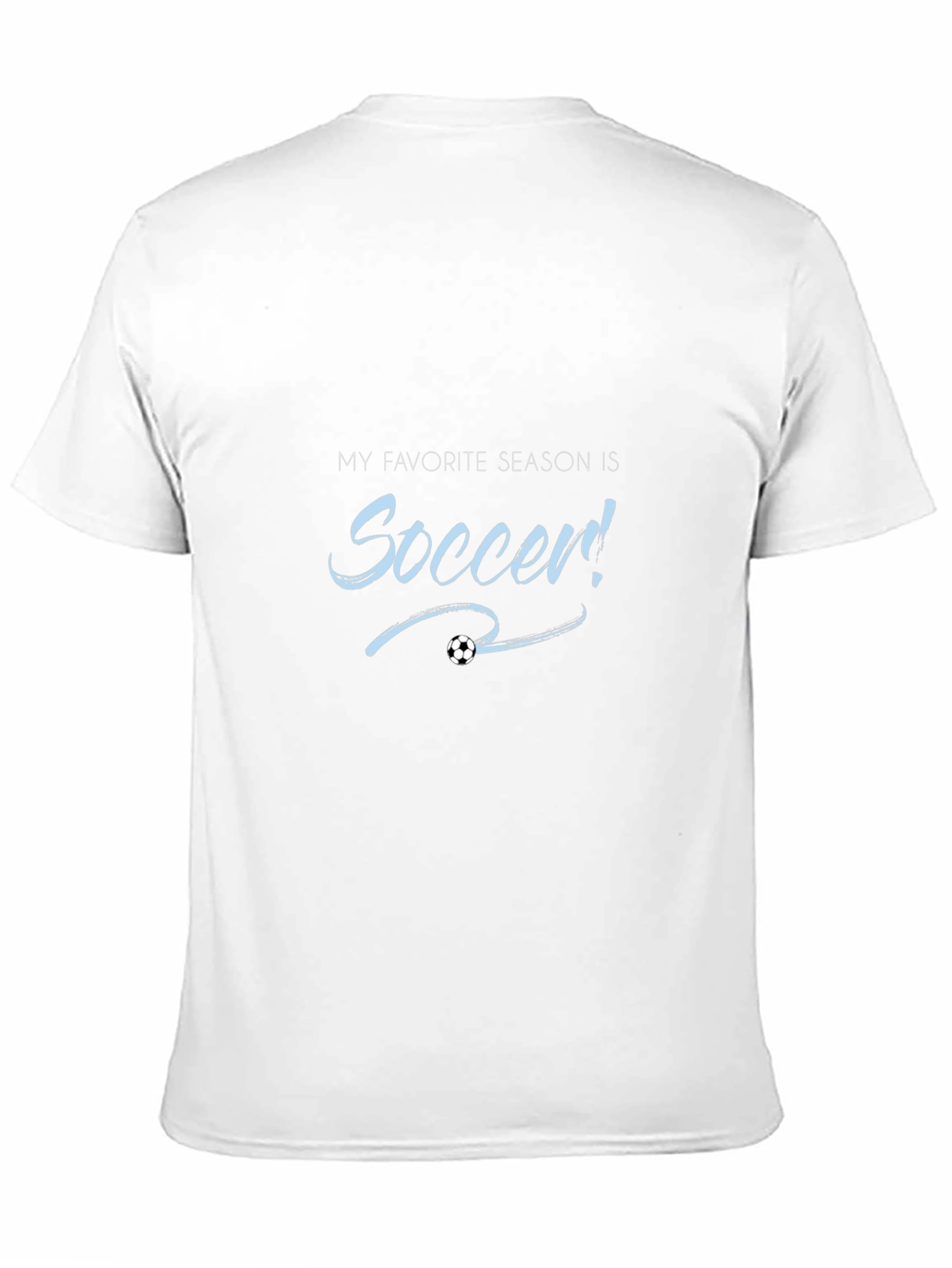 Soccer Season T-Shirt Black Cotton Tee