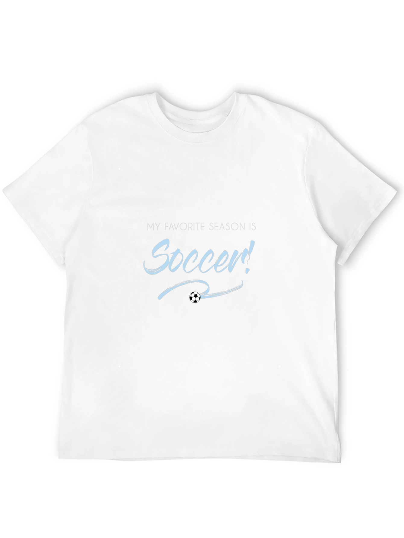 Soccer Season T-Shirt Black Cotton Tee