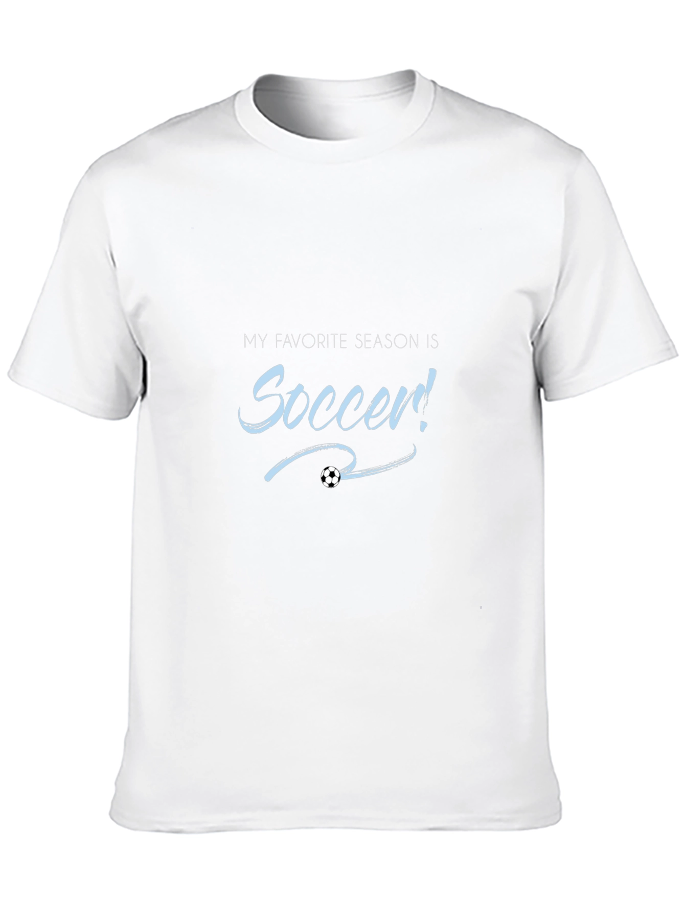 Soccer Season T-Shirt Black Cotton Tee
