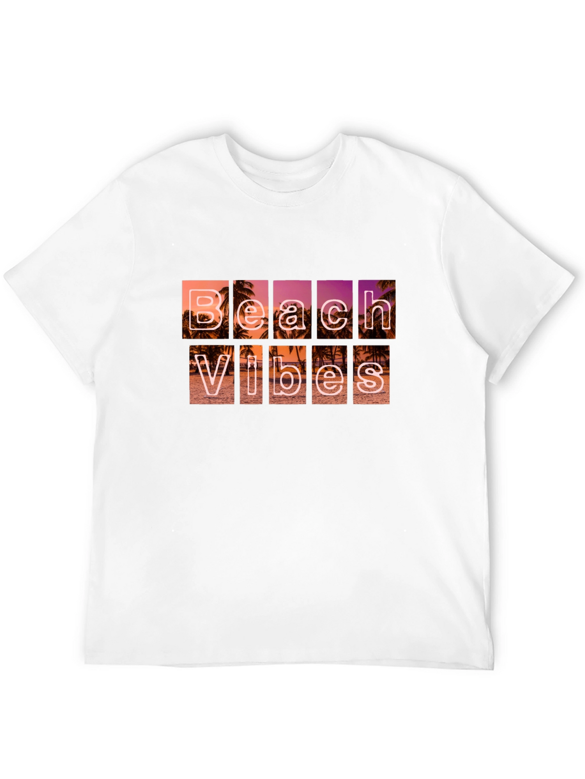 Beach Vibes Graphic T-Shirt - Black