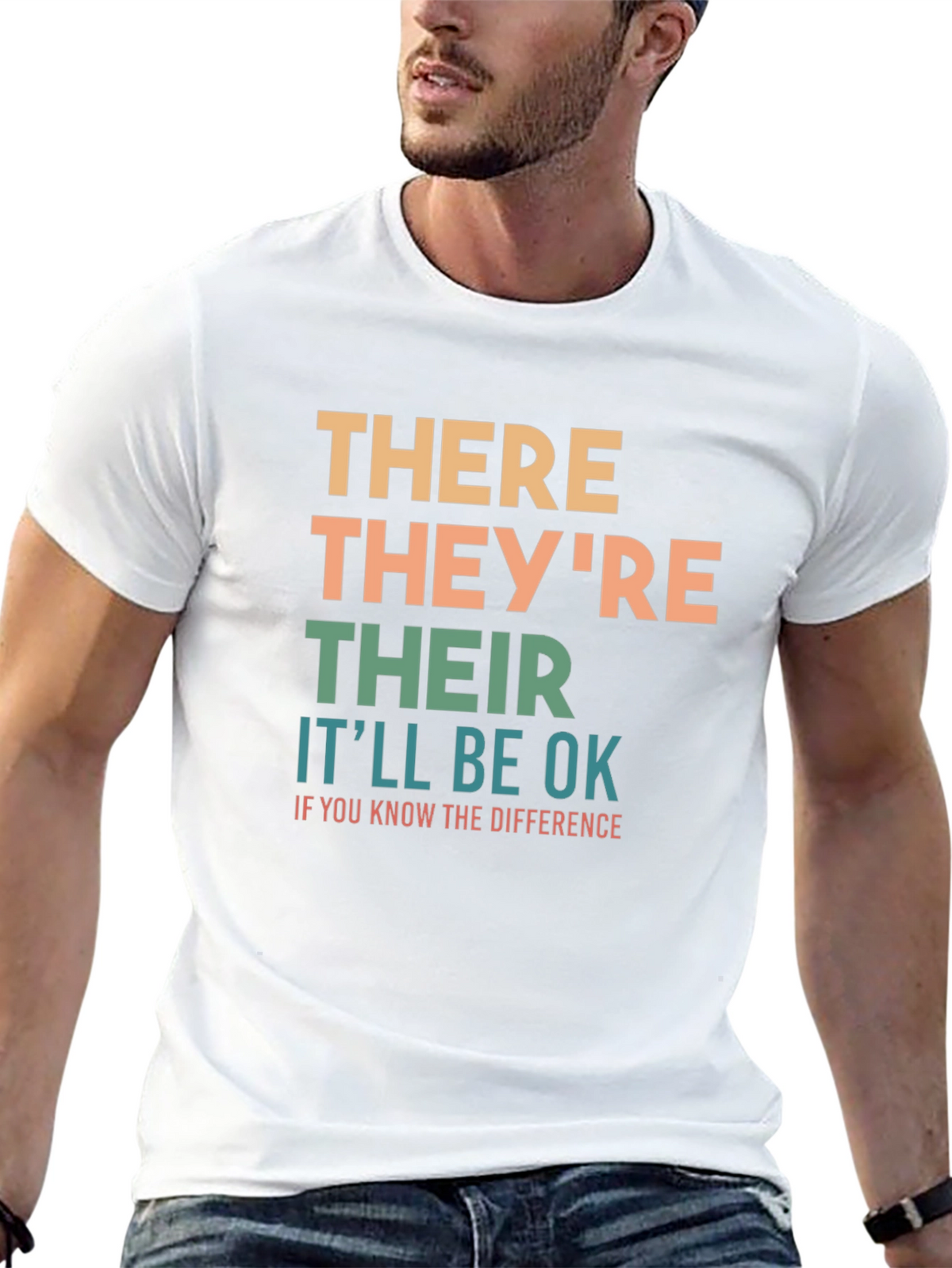 Grammar Humor T-Shirt: Know the Difference Be OK!