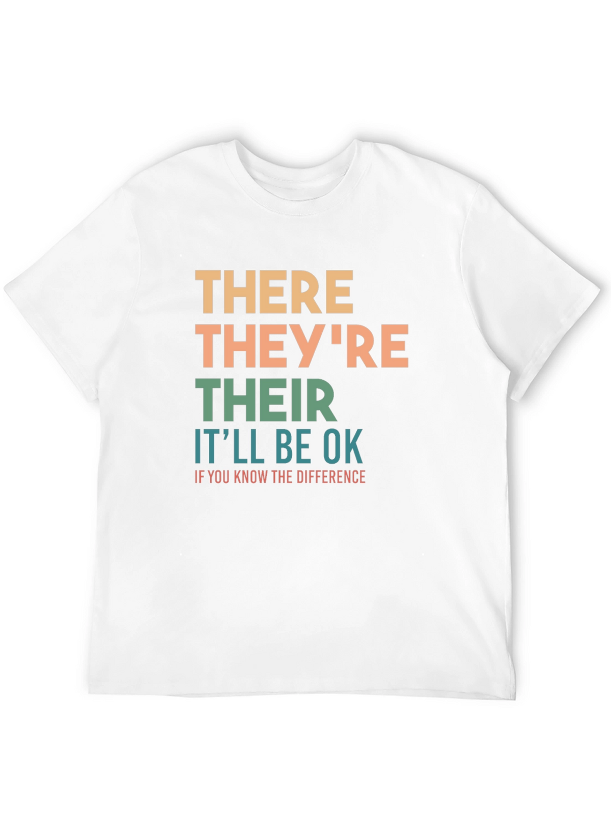 Grammar Humor T-Shirt: Know the Difference Be OK!