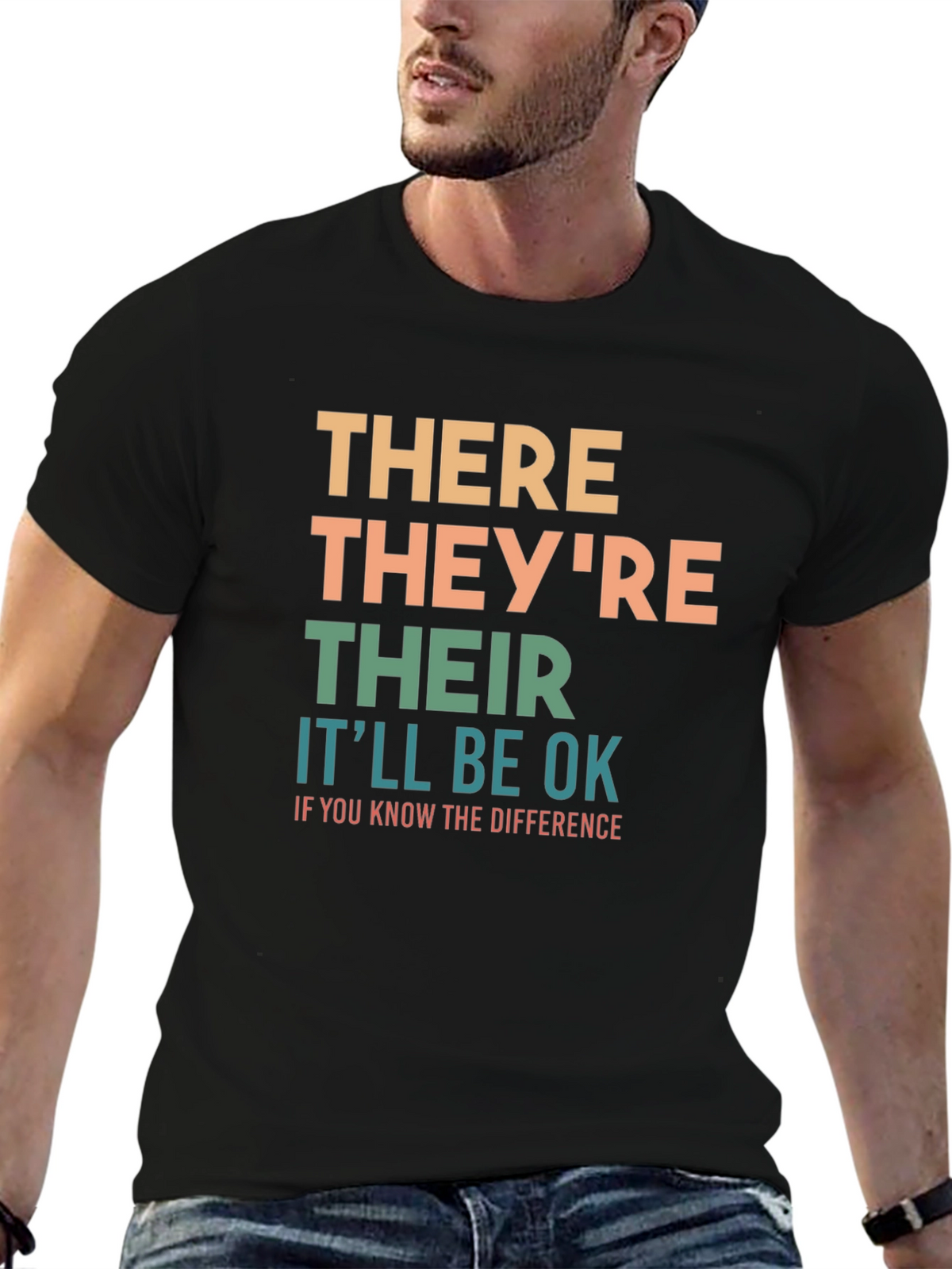 Grammar Humor T-Shirt: Know the Difference Be OK!