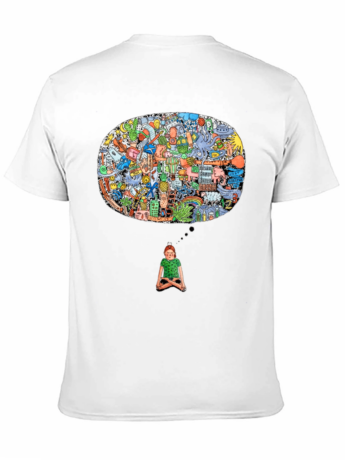 Mindscape Graphic Tee - Black Cotton Comfort
