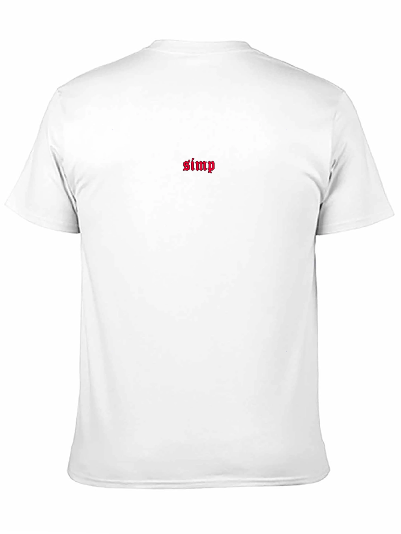Simp Embroidered Graphic Tee - Casual Black Shirt