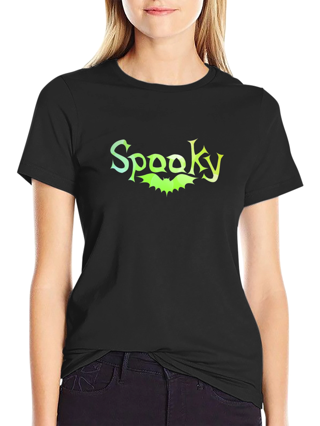 Spooky Bat Graphic T-Shirt