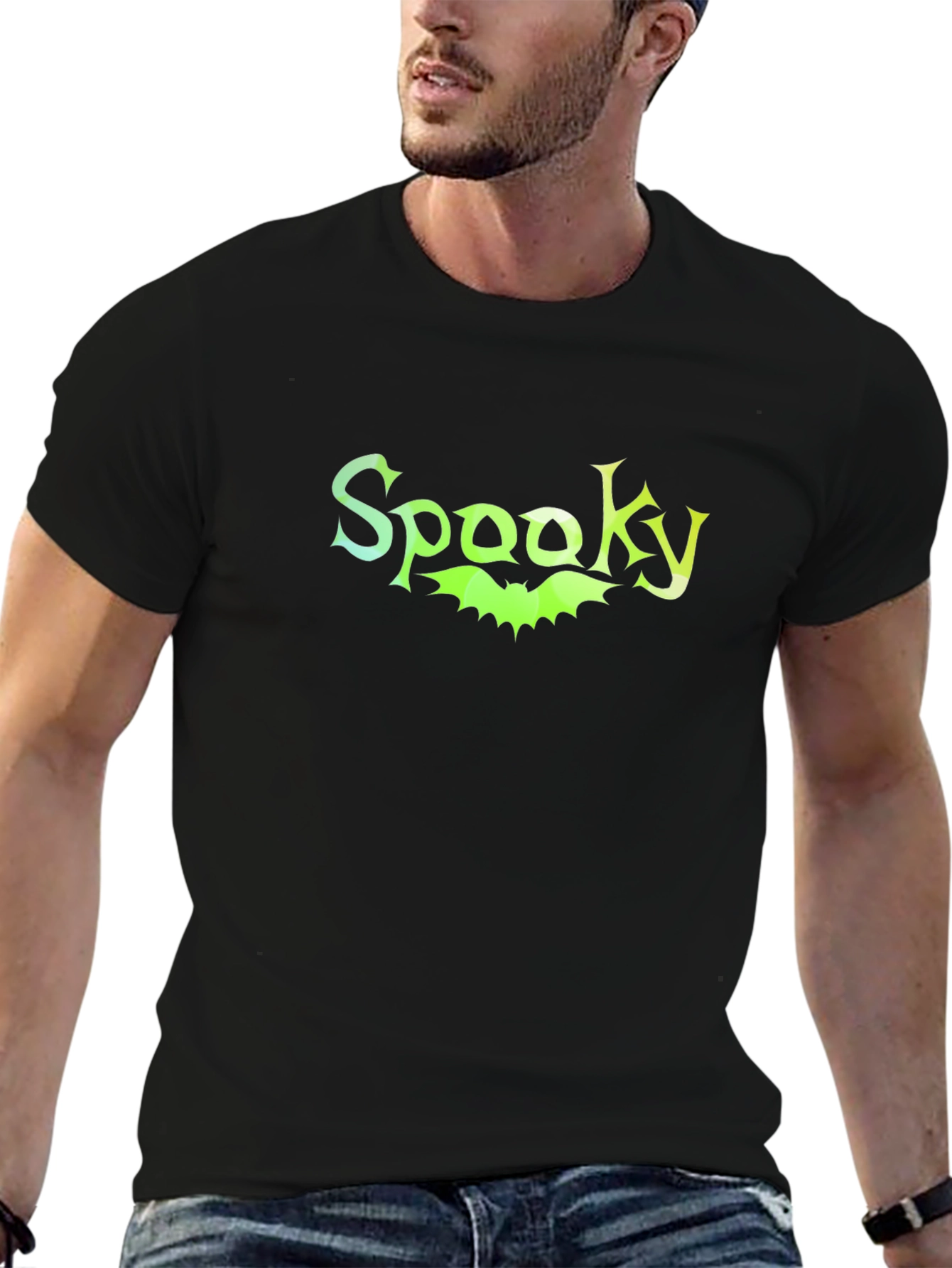 Spooky Bat Graphic T-Shirt