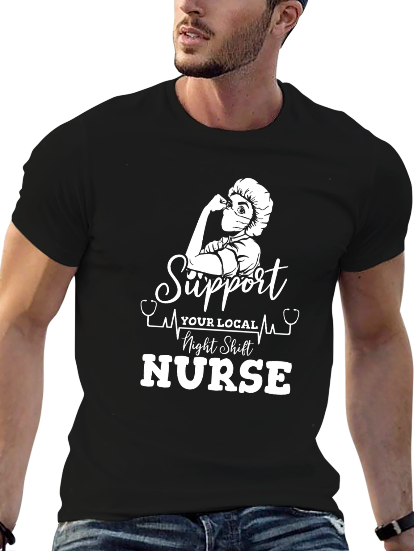 Support Local Night Shift Nurse T-Shirt