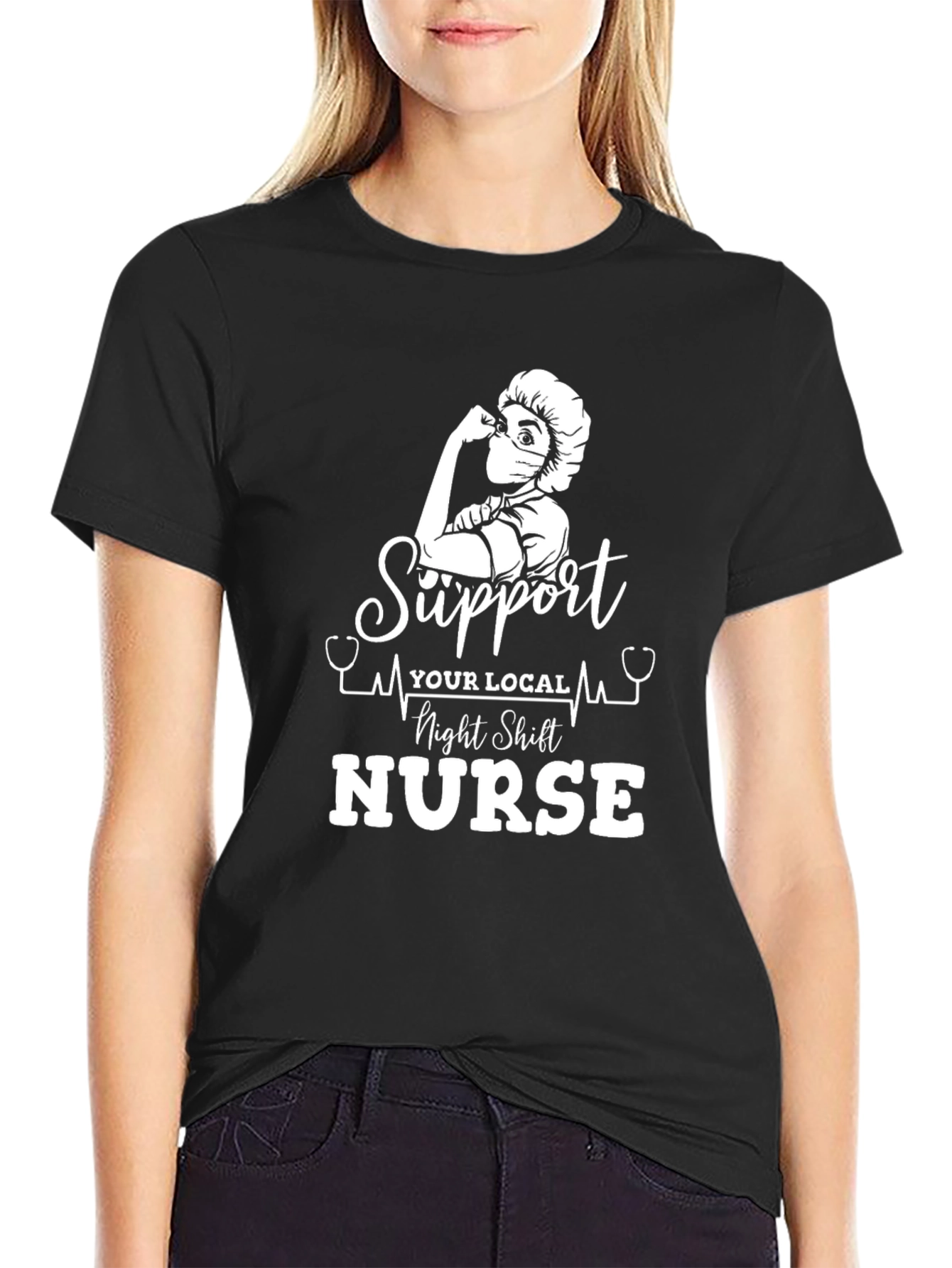 Support Local Night Shift Nurse T-Shirt
