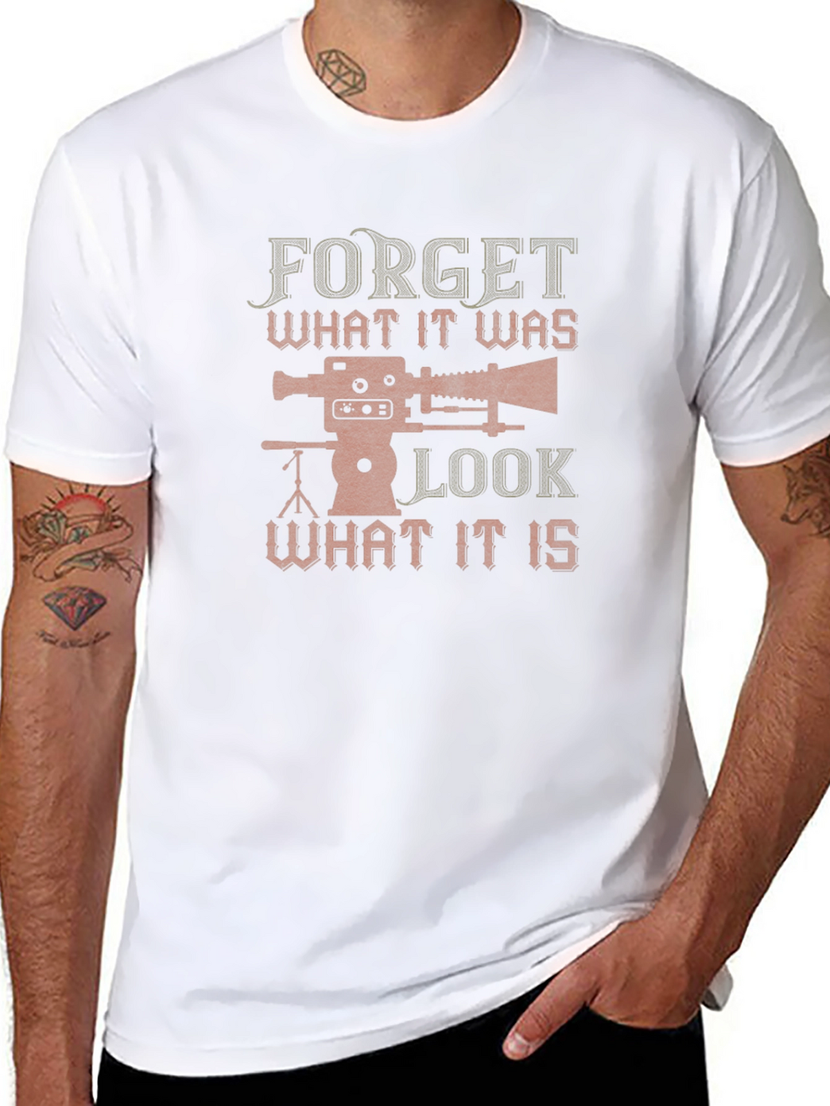 Forget What it Was Camera Graphic T-Shirt