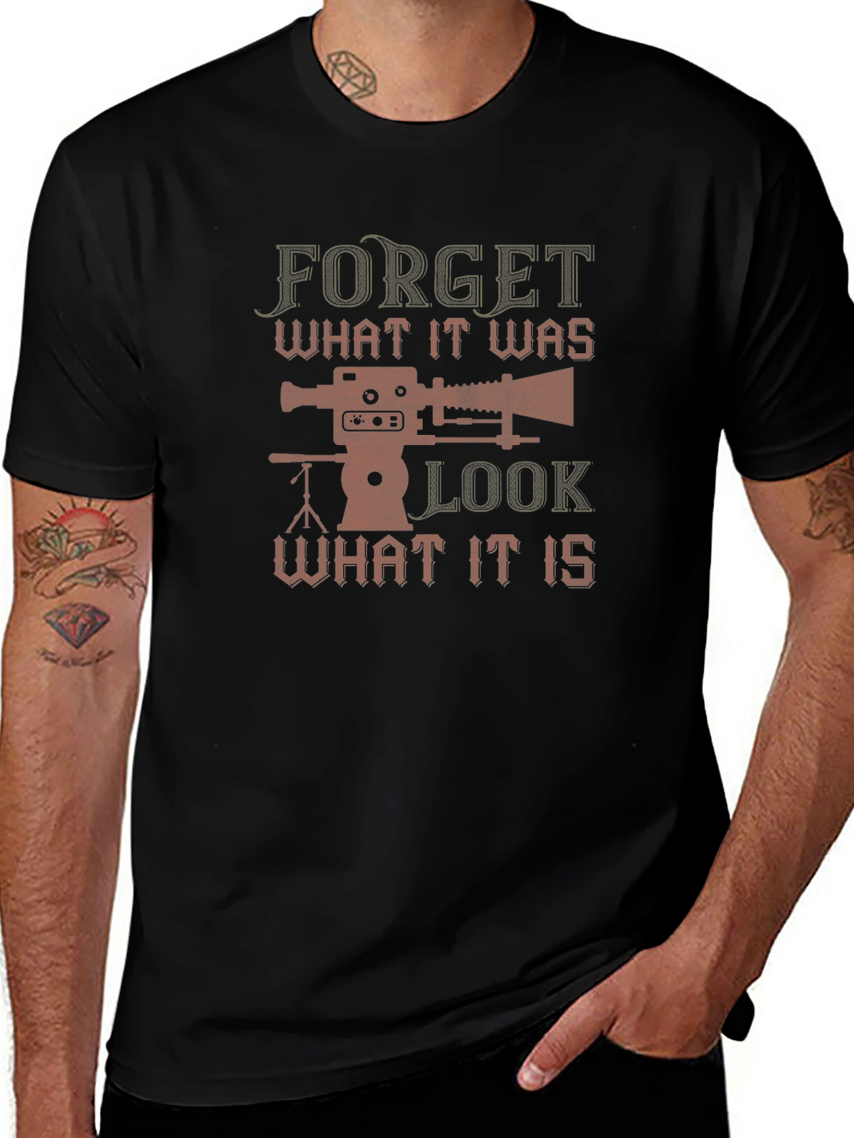 Forget What it Was Camera Graphic T-Shirt
