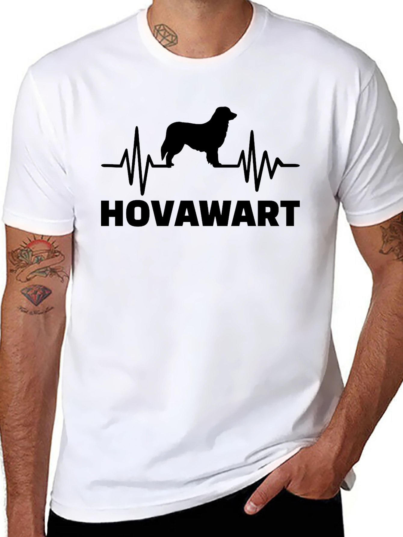 Hovawart Heartbeat T-Shirt - Dog Breed Love