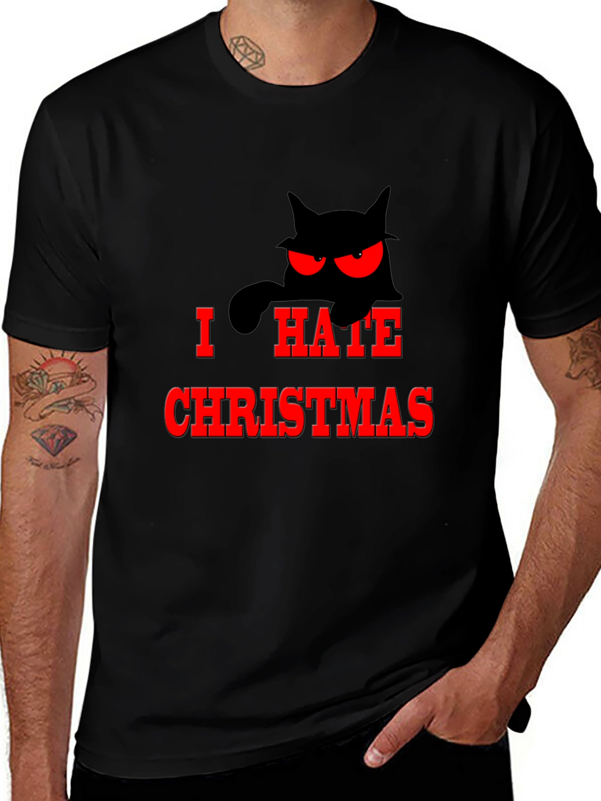 Grumpy Cat Hates Christmas T-Shirt
