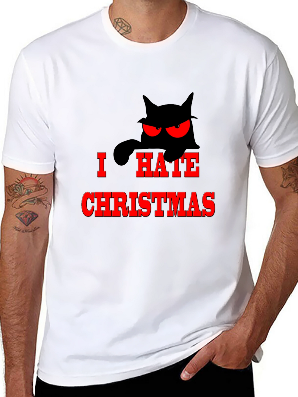 Grumpy Cat Hates Christmas T-Shirt